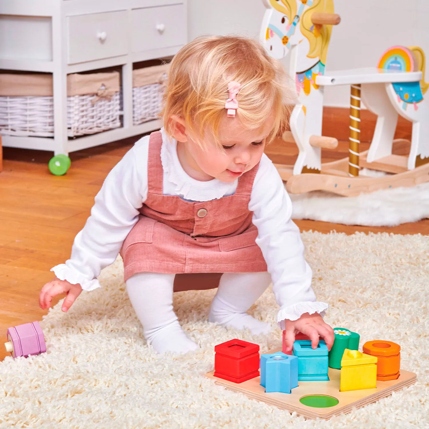 Petilou Sensorische Formen / Rainbow Sensory Shape Sorter-Le Toy Van (LTV)