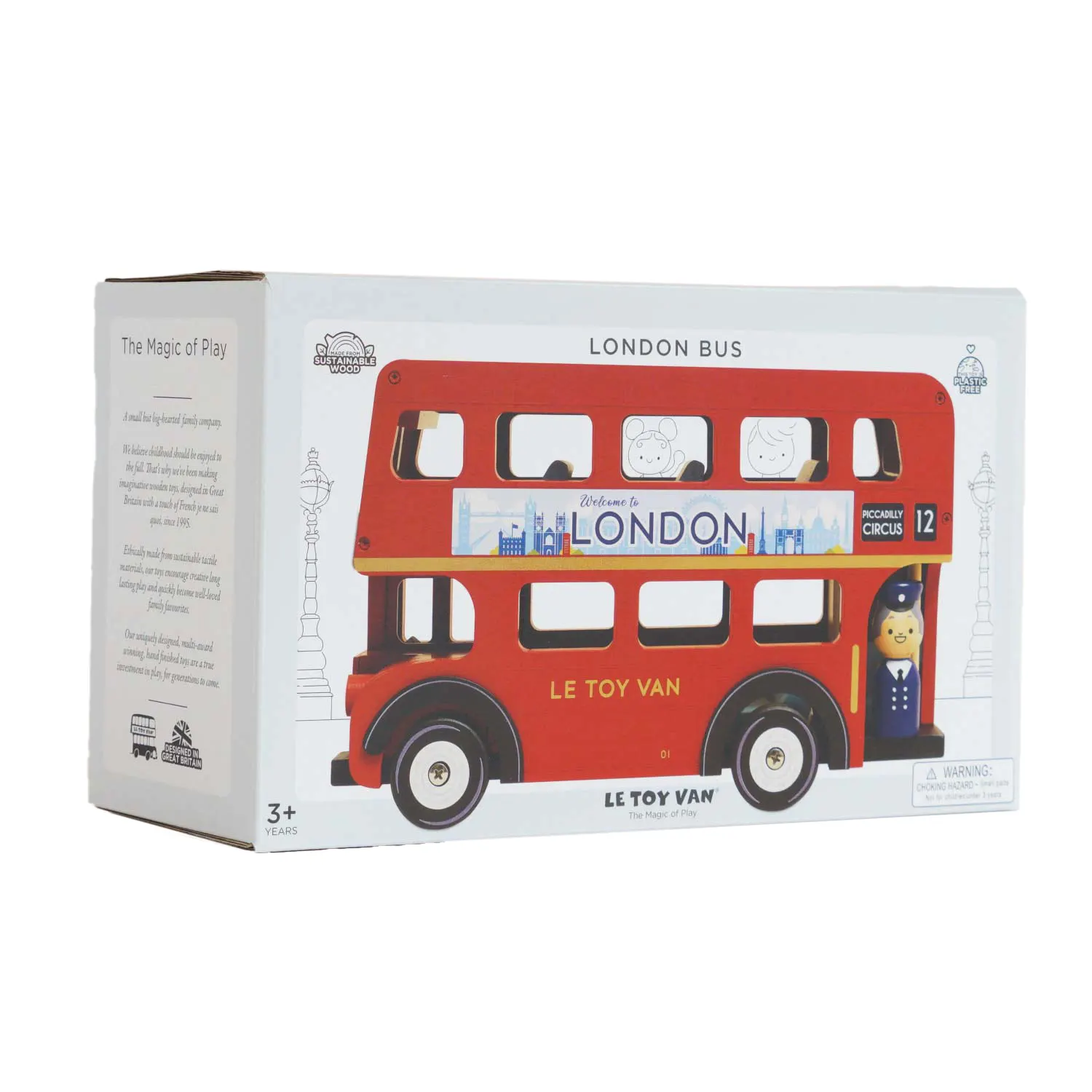 London Wooden Bus & Character-Le Toy Van (LTV)
