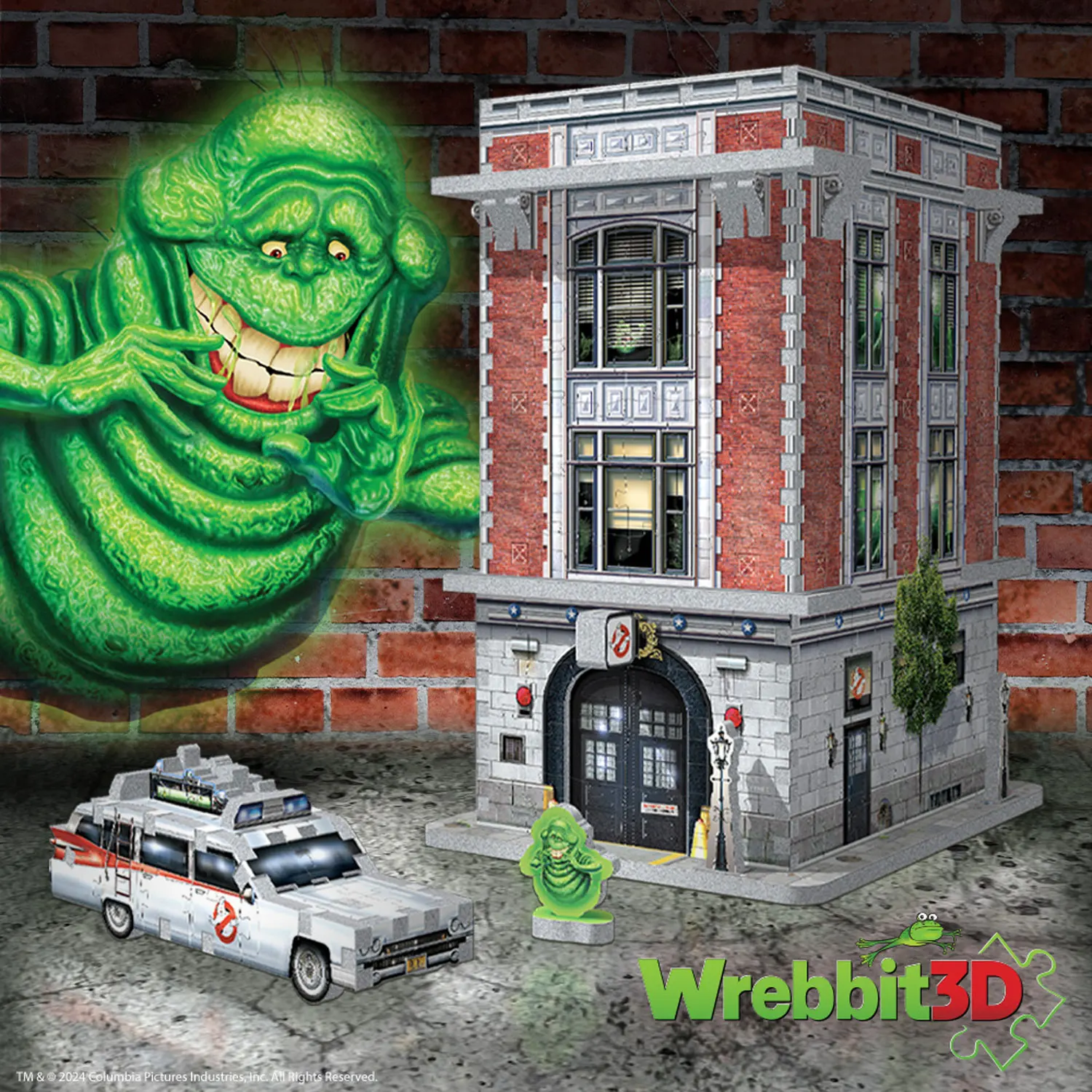 GHOSTBUSTERS FireHouse HQ (500Teile) - 3D-Puzzle-Wrebbit-3D Puzzles