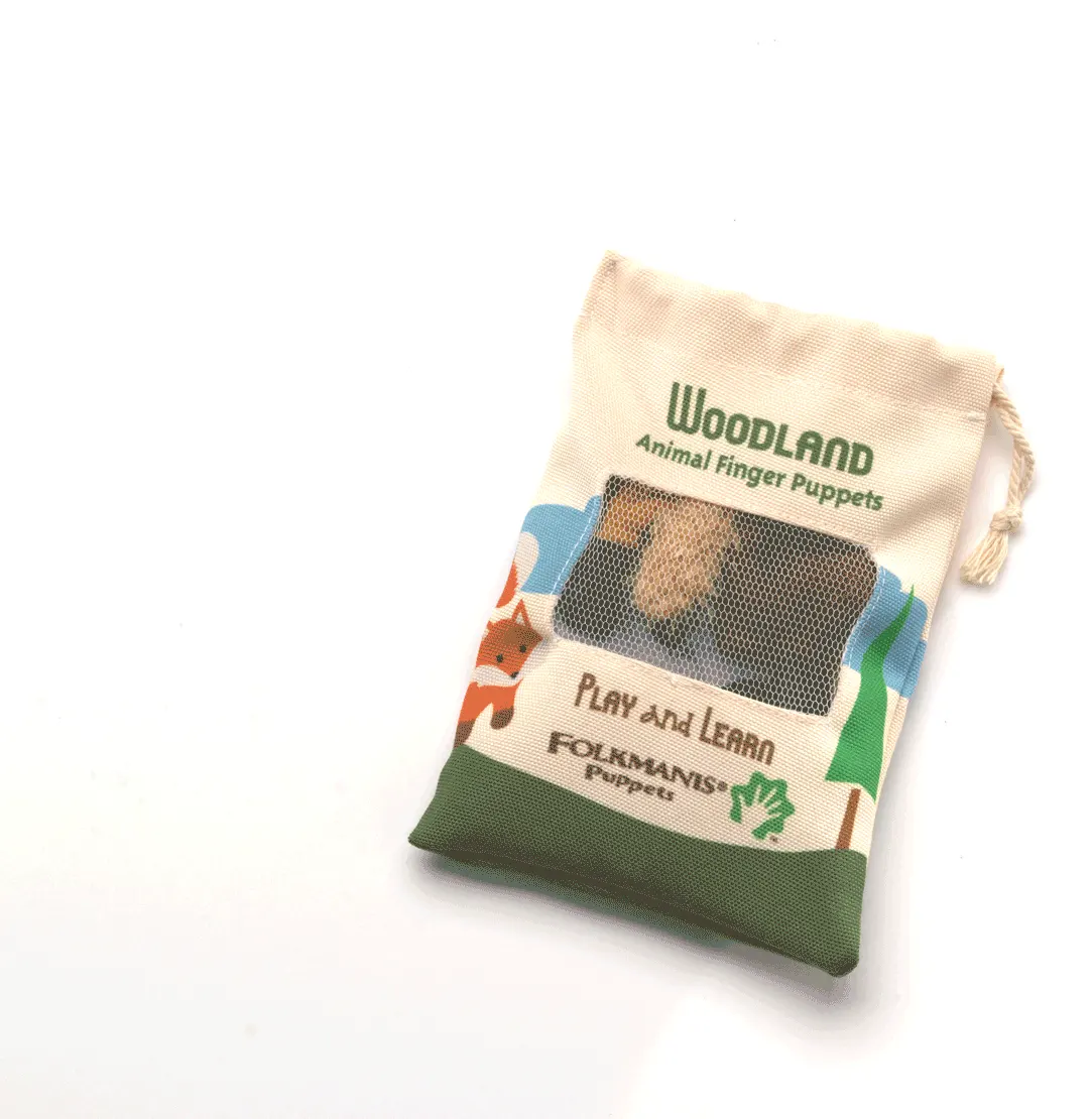 Spielset Waldtiere / Woodland Animal Set-Folkmanis® Puppets