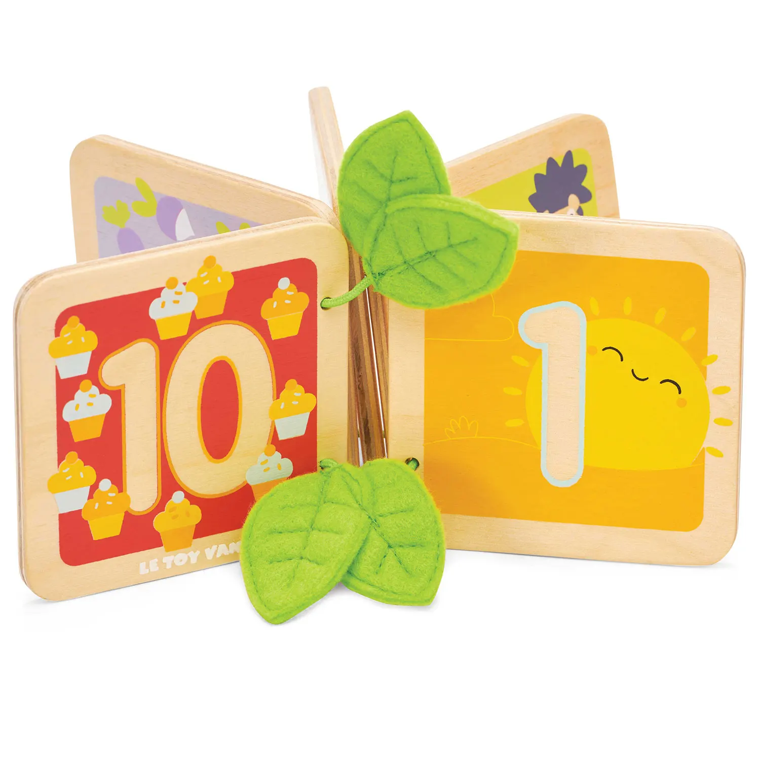 Holzbuch - Zahlen lernen 1 bis 10 / 123 Numbers Wooden Book-Le Toy Van (LTV)