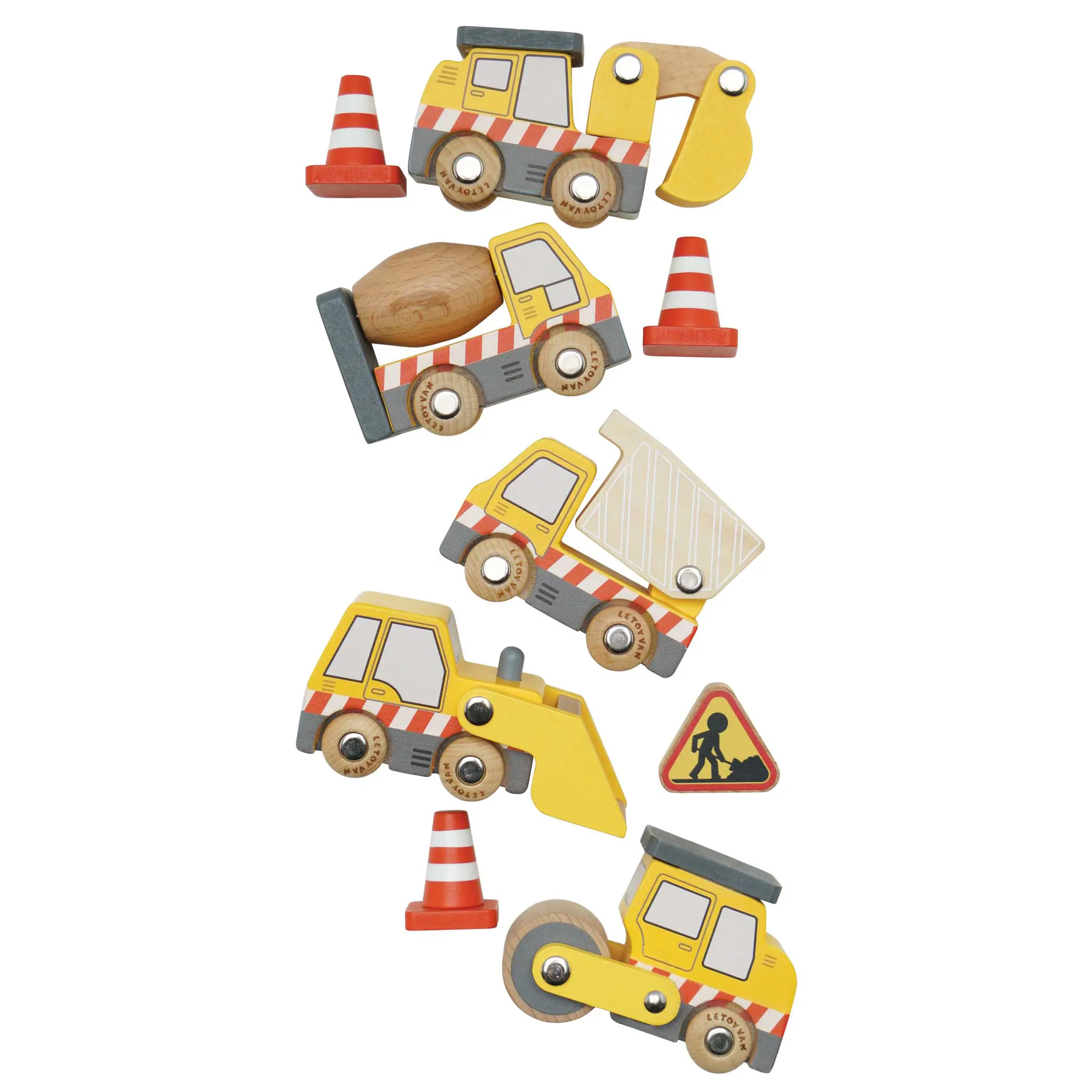 Baufahrzeuge / Construction Toy Cars, Trucks & Diggers (New Look)-Le Toy Van (LTV)