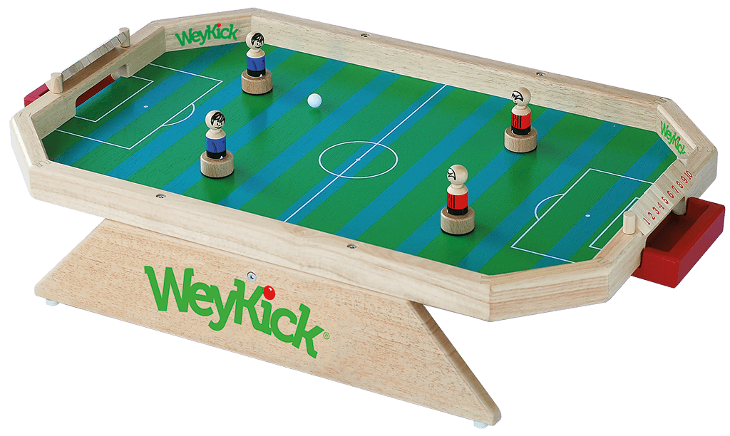 WeyKick Stadion 7500 G- grüne Spielfläche, 4 Fußballspielern und 2 Bällen-WeyKick