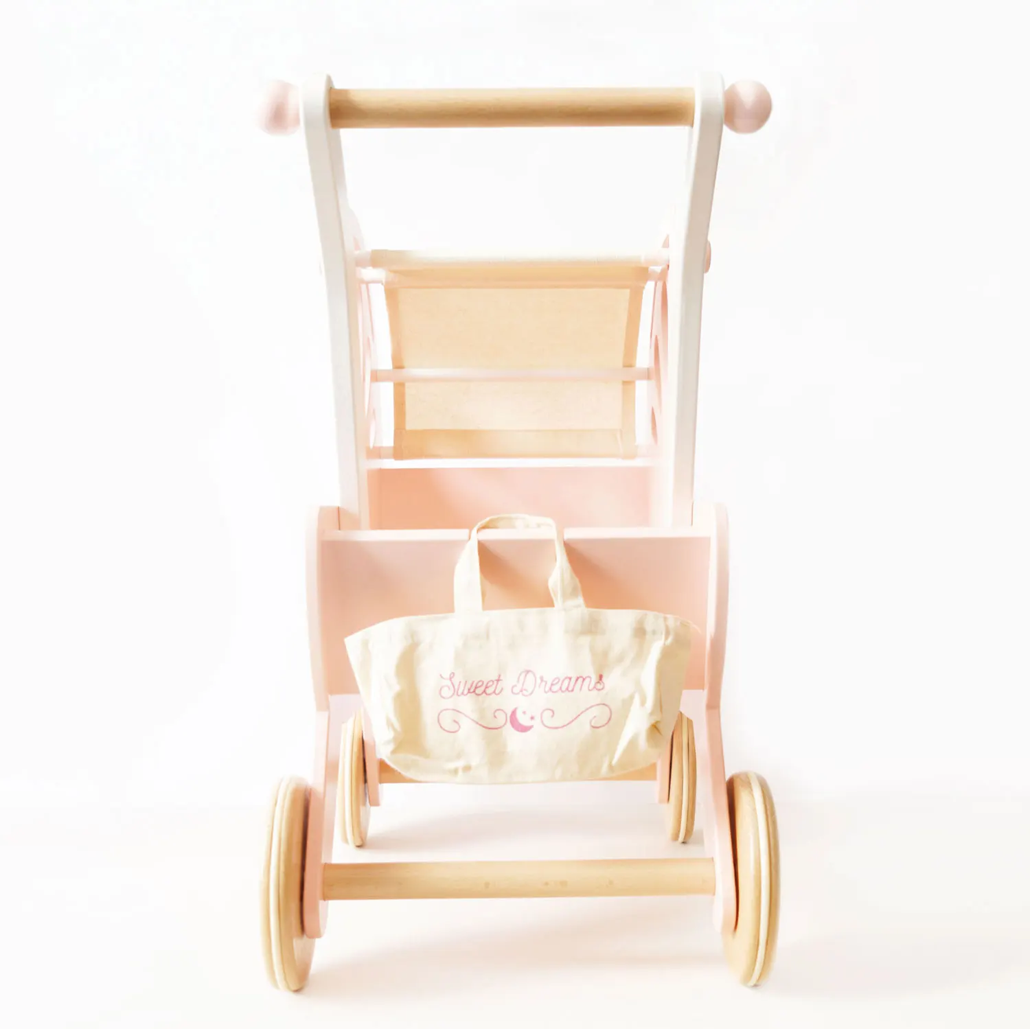 Sweet Dreams Puppenwagen / Retro Wooden Doll Pram-Le Toy Van (LTV)
