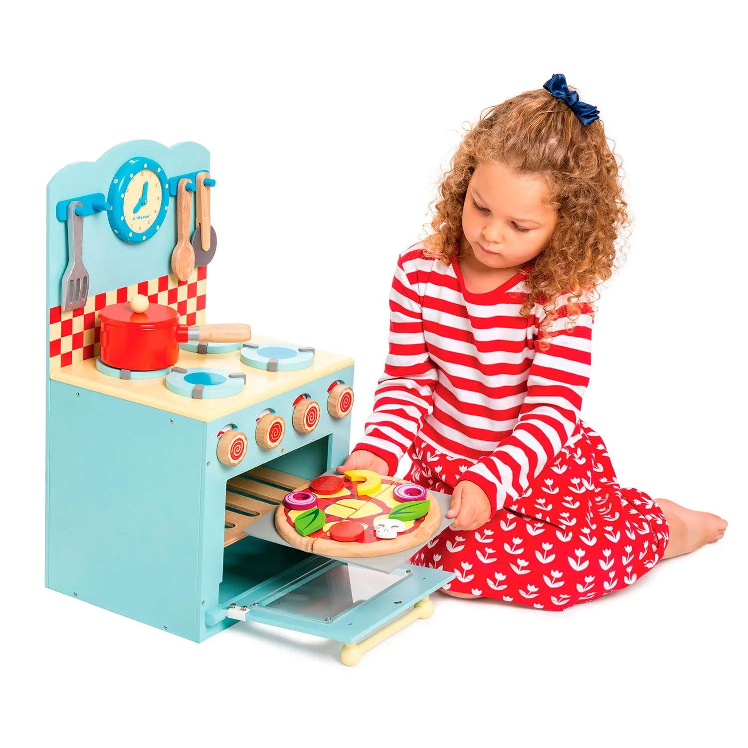 Backofen & Kochfeld Blau / Orginal Kitchen Oven & Cooker-Le Toy Van (LTV)