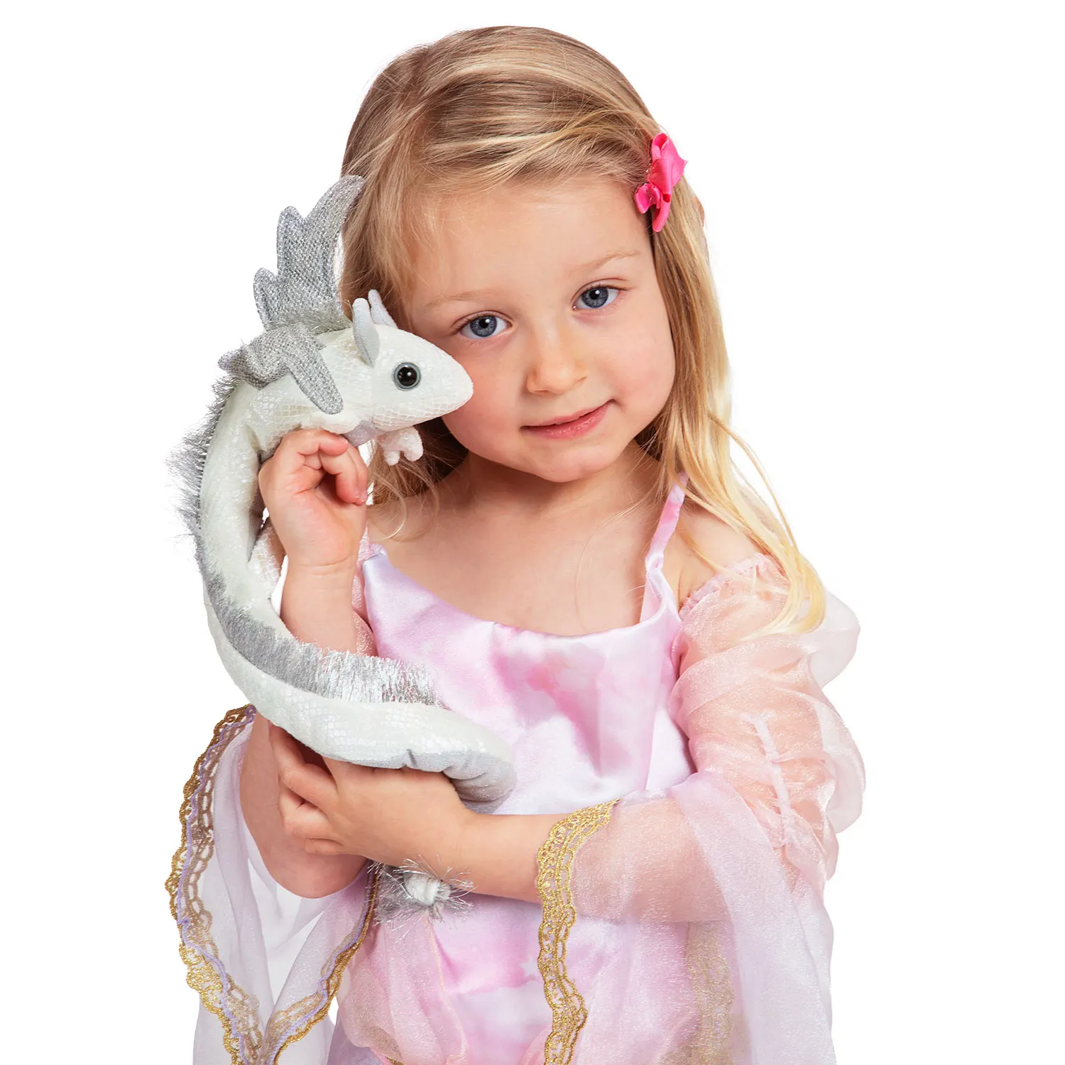 Drachenarmband weiß / Pearl Dragon Wristlet-Folkmanis® Puppets