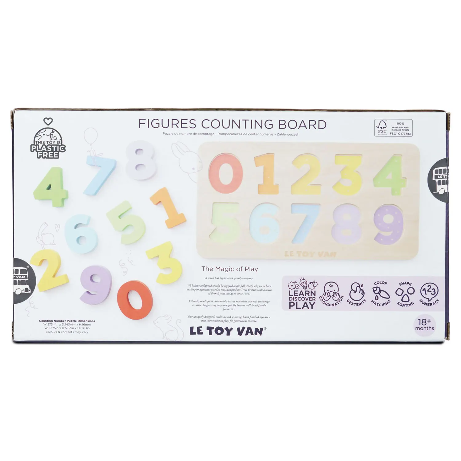 Zahlenpuzzle / Figures Counting Puzzles-Le Toy Van (LTV)