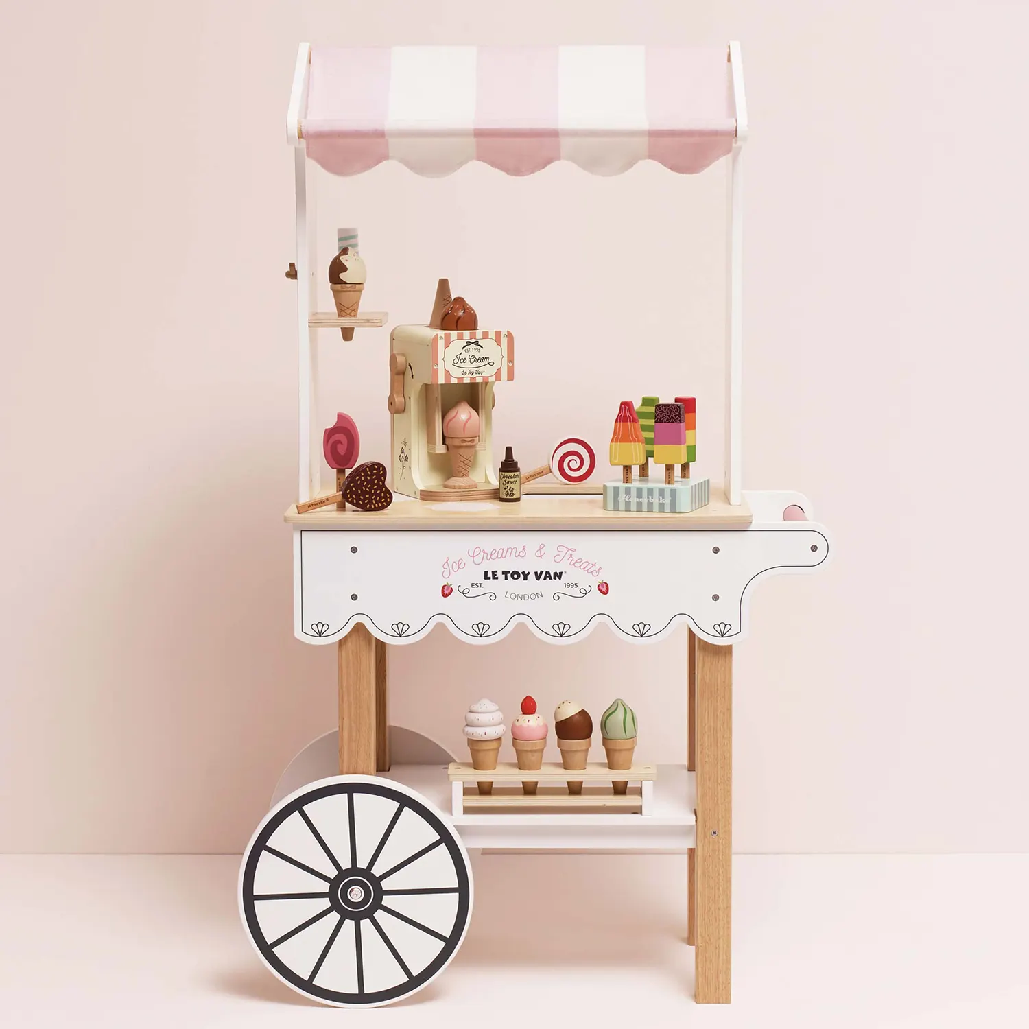 Ice Cream Trolley Market Stall (New Look)-Le Toy Van (LTV)