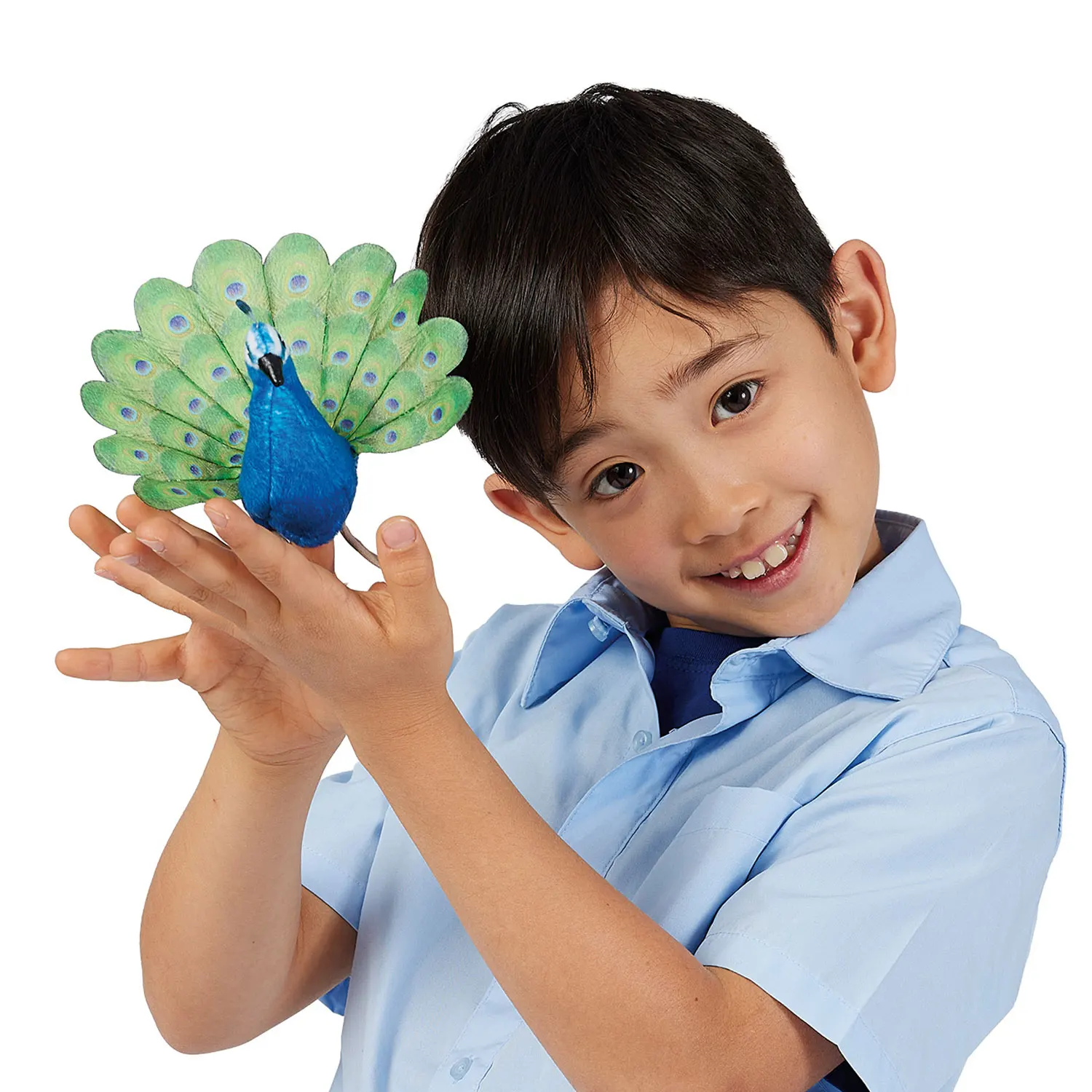 Mini Peacock / Mini Pfau-Folkmanis® Handpuppen