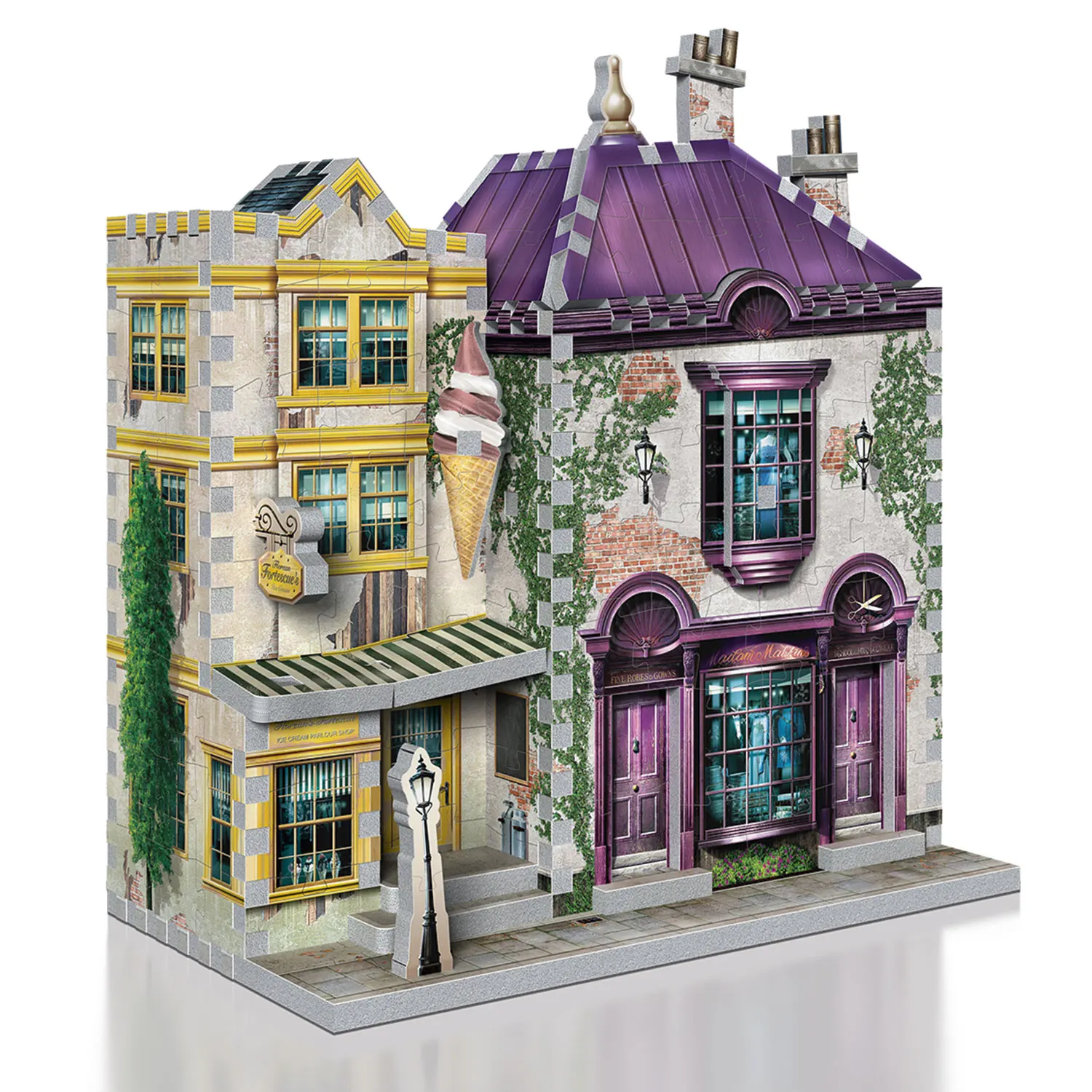 Madam Malkins Anzüge & Florean Fortescue’s Eissalon 290 pcs. 3D Puzzle-Wrebbit-3D Puzzles