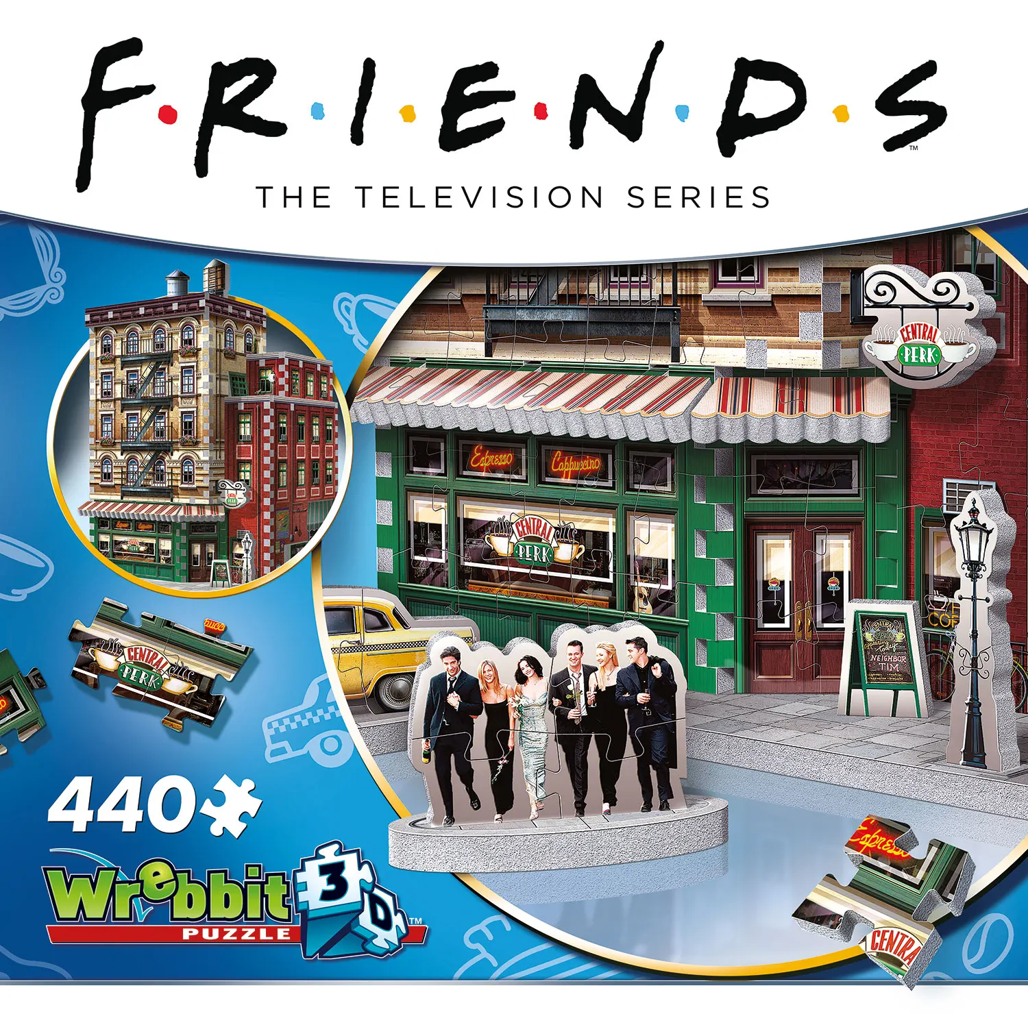 Friends - Central Perk (440 Teile) - 3D-Puzzle-Wrebbit-3D Puzzles