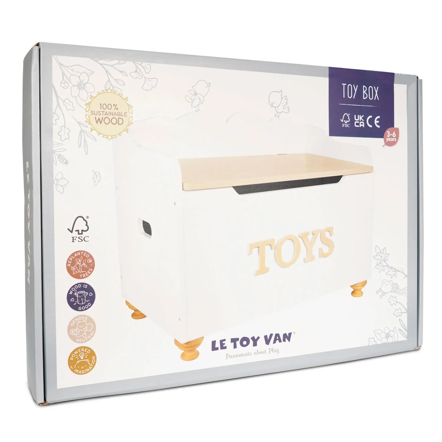 Classic Wooden Toy Chest-Le Toy Van (LTV)