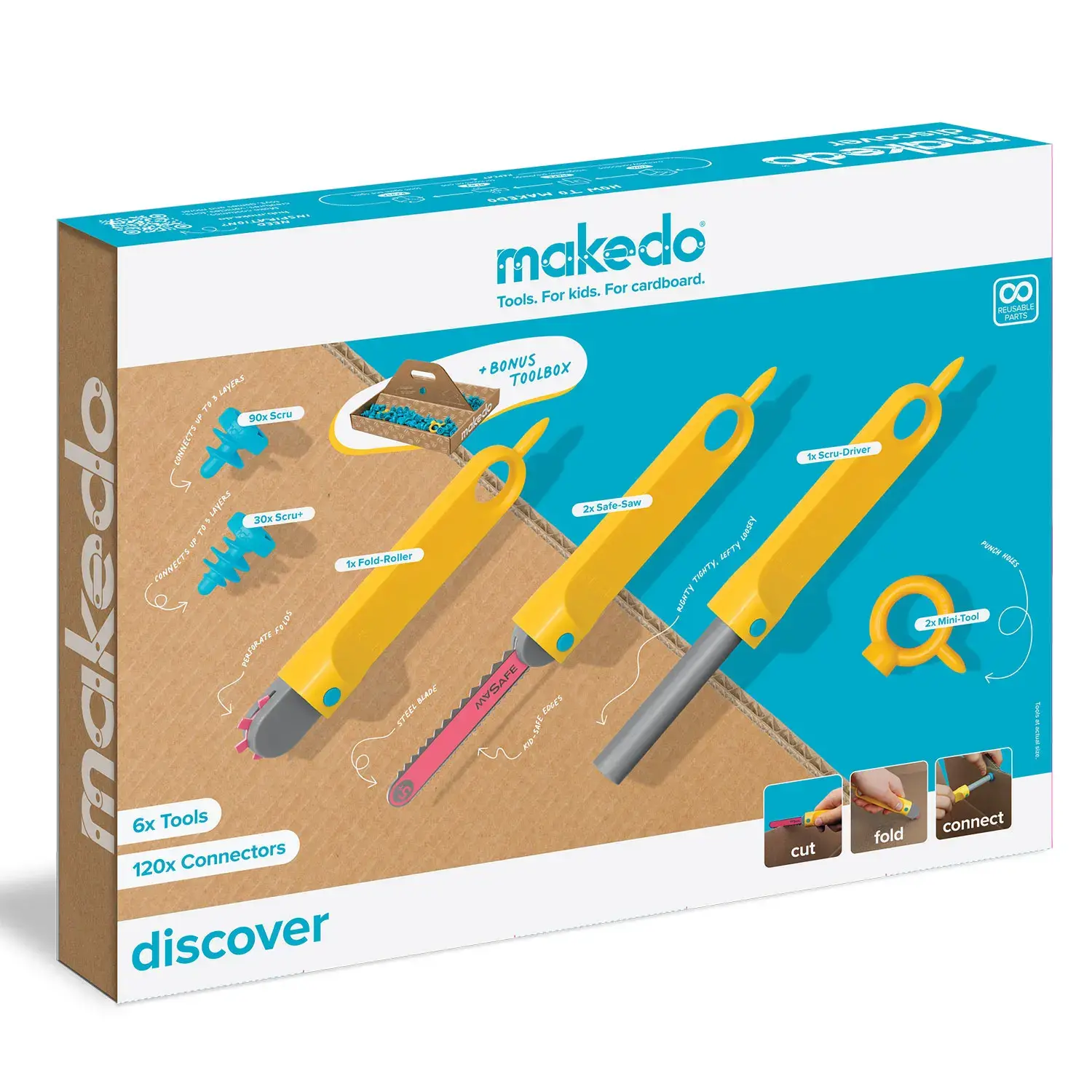 Makedo - Discover Kit - Kartonbau Werkzeugset