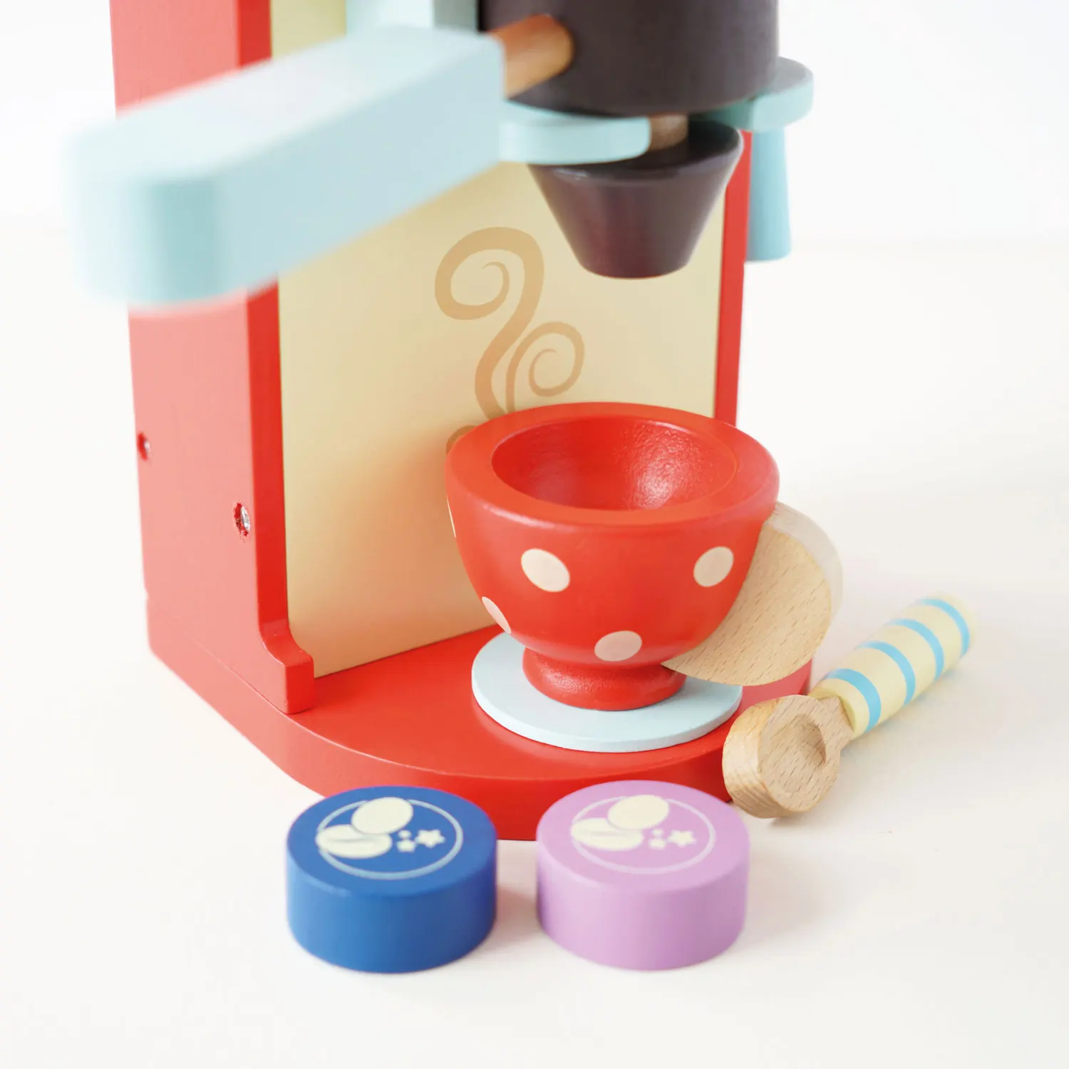 Caf&egrave; Maschine / Wooden Toy Coffee Machine & Pods-Le Toy Van (LTV)