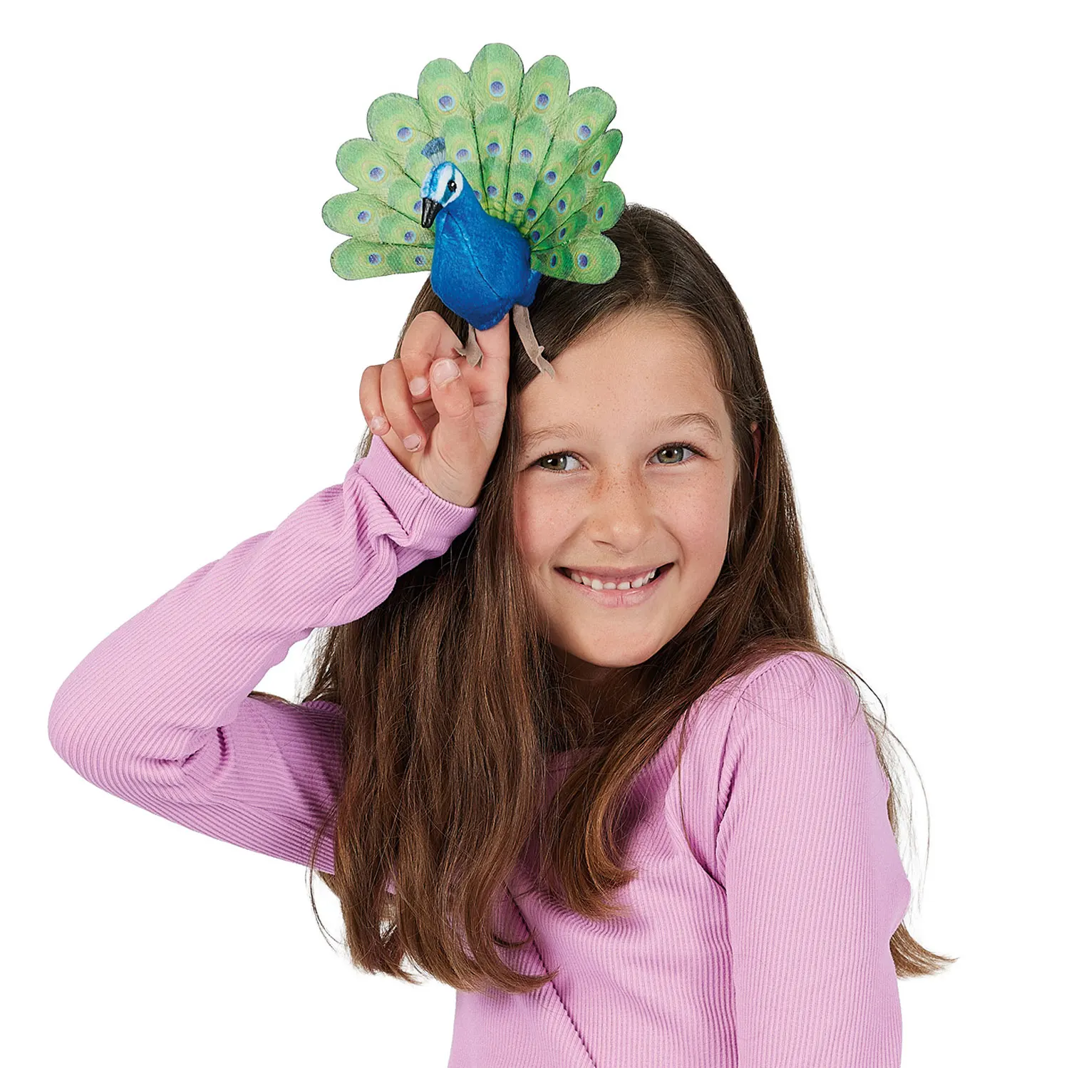Mini Peacock / Mini Pfau-Folkmanis® Handpuppen