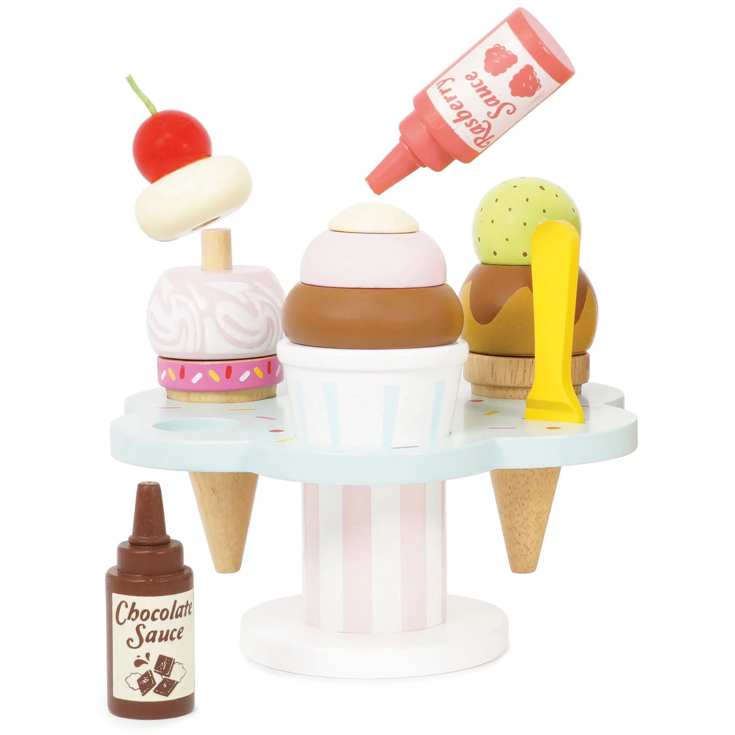 Carlos Eisständer / Wooden Ice Cream Stand & Toppings 2022-Le Toy Van (LTV)