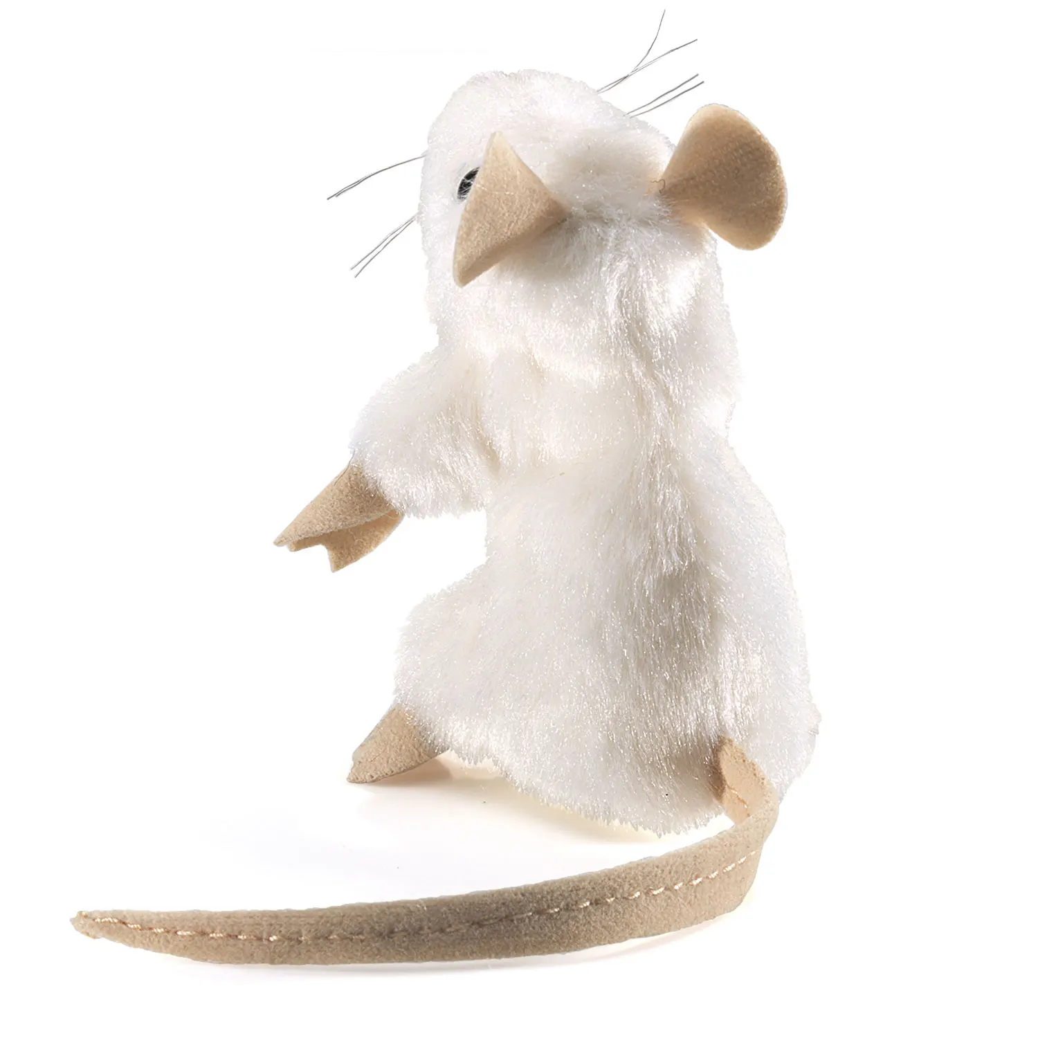 Mini white Mouse / Mini Maus, weiß-Folkmanis® Puppets