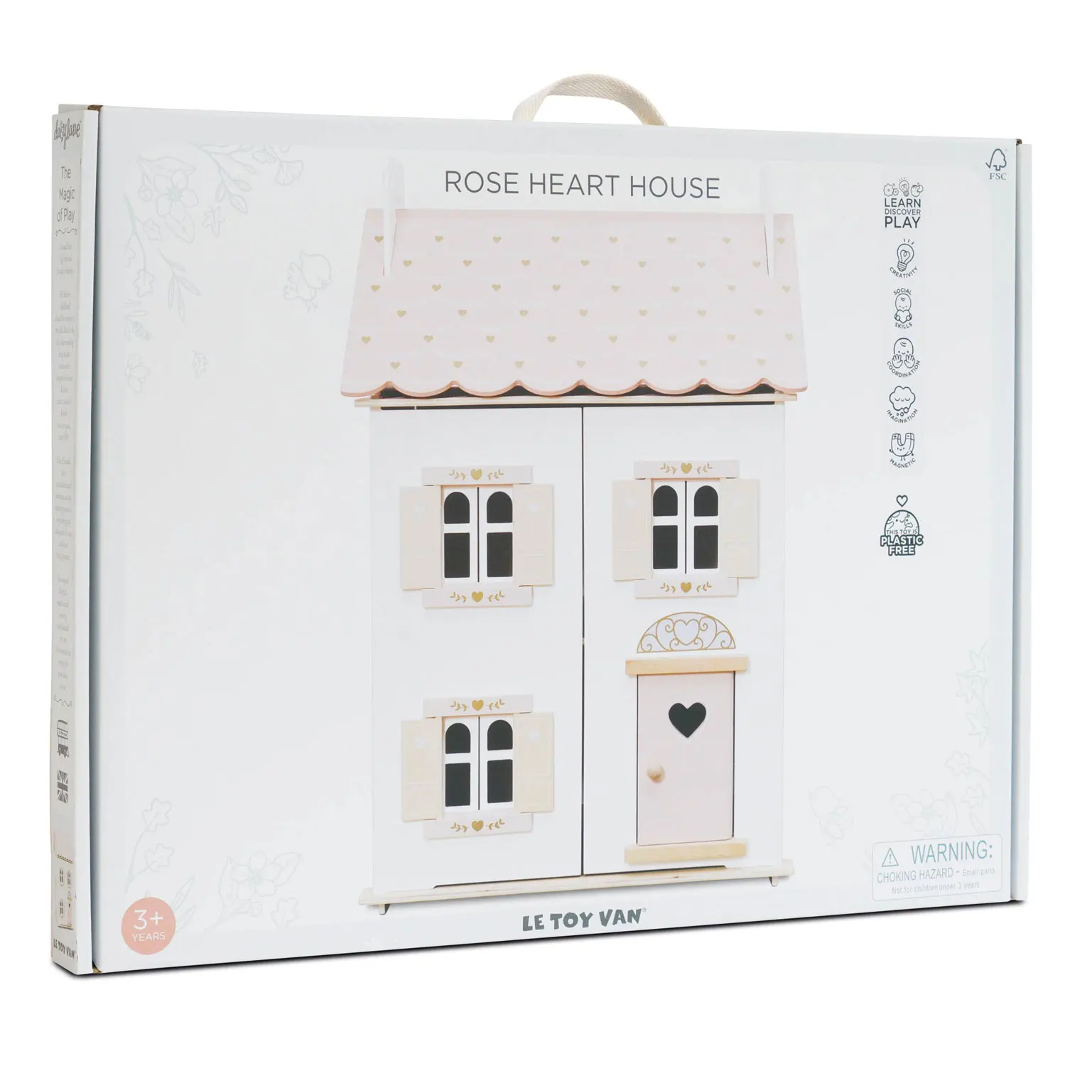 Roseheart Wooden Dolls House,Furniture & Family
