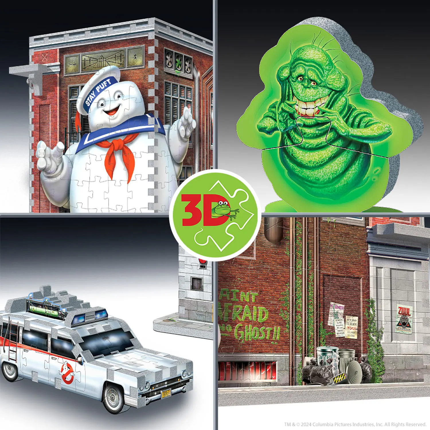GHOSTBUSTERS FireHouse HQ (500Teile) - 3D-Puzzle-Wrebbit-3D Puzzles