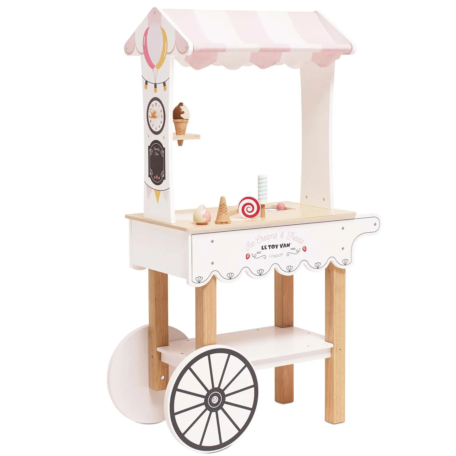 Ice Cream Trolley Market Stall (New Look)-Le Toy Van (LTV)