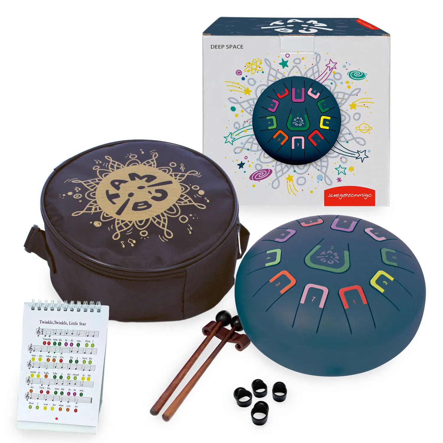 Tambu Steel Drum - Deep Space (Matt Anthrazit)-JuegaConmigo