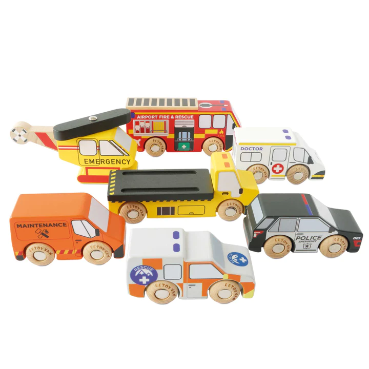 Rettungsfahreuge / Emergency Helicopter and Rescue Cars-Le Toy Van (LTV)