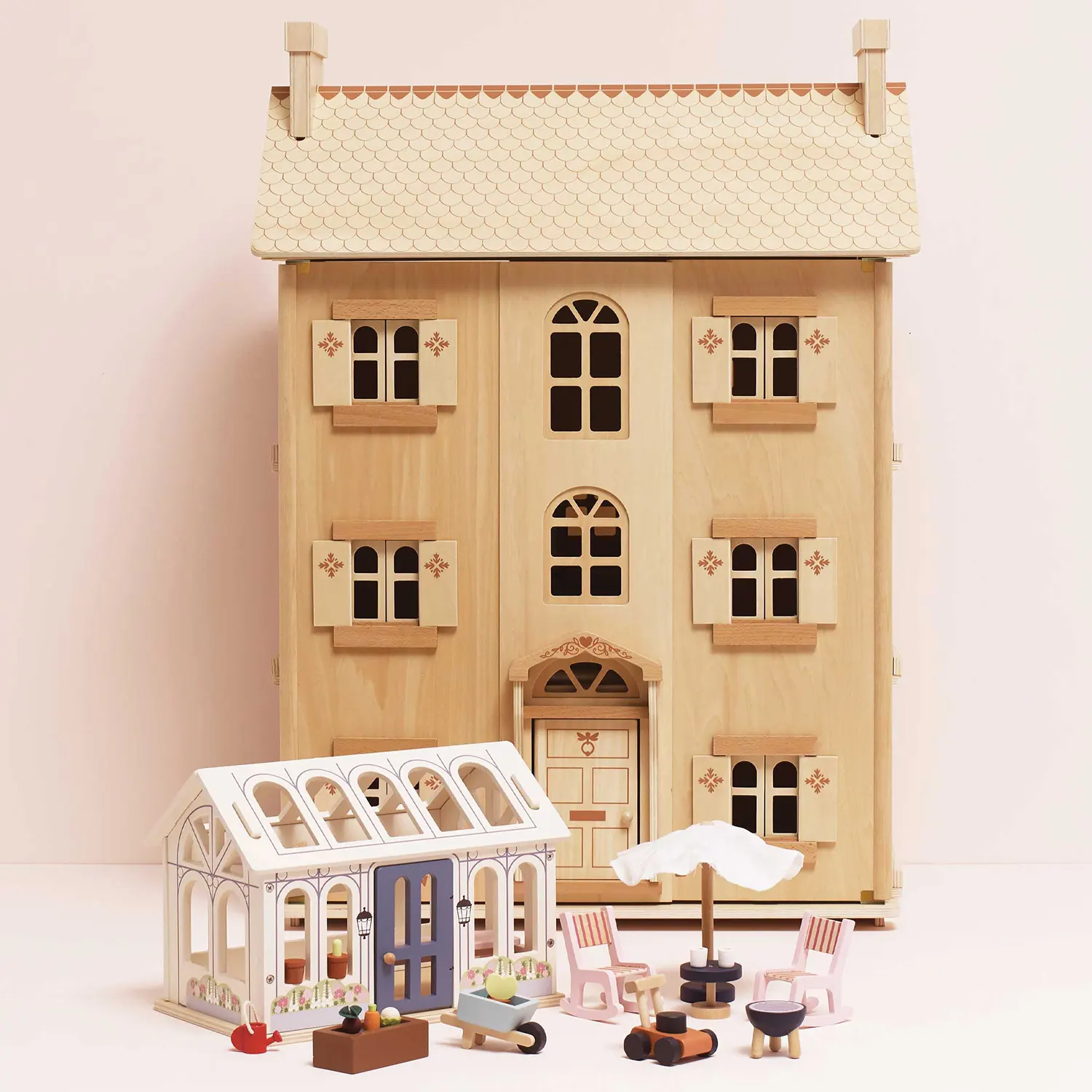 Puppenhaus Natur / Natural Wood Doll House-Le Toy Van (LTV)