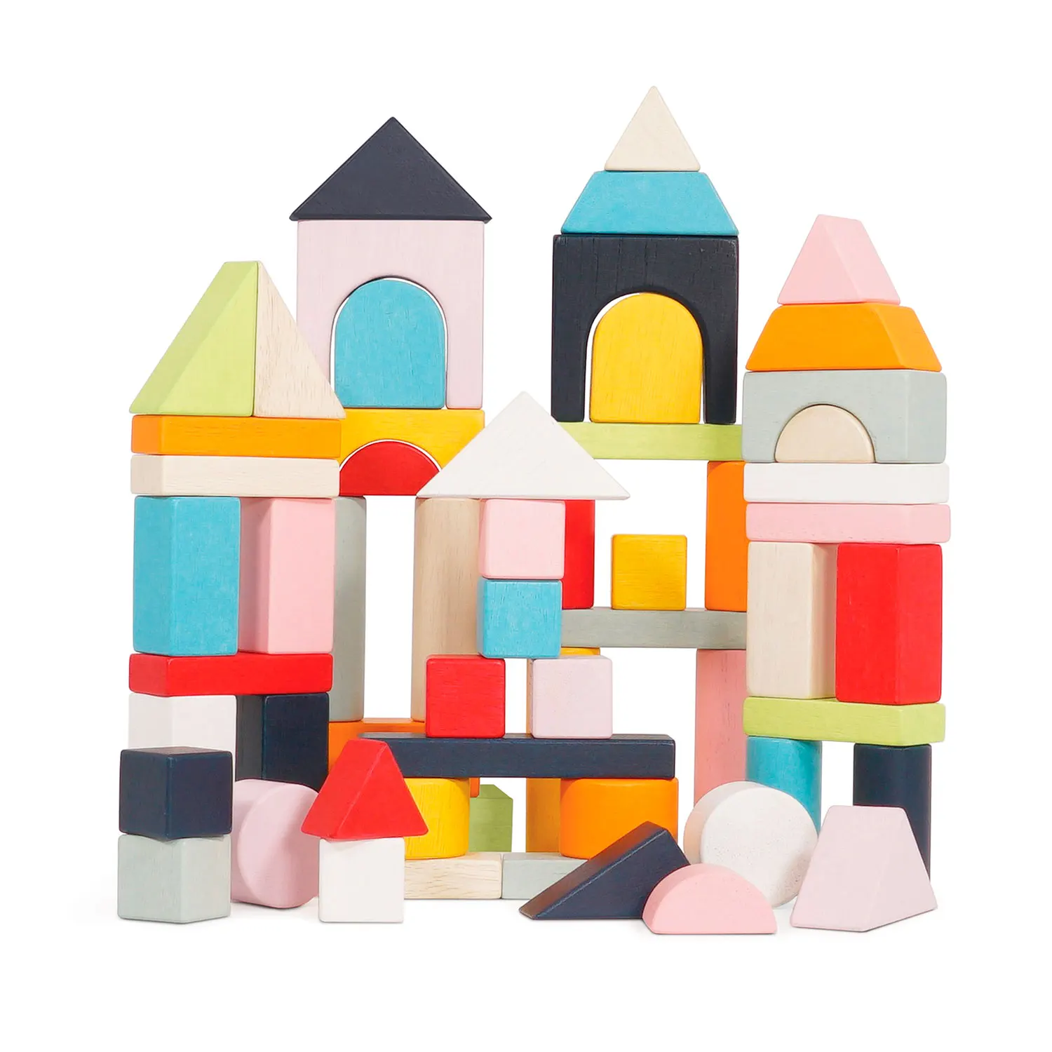 Bausteine & Tasche / Colourful Building Blocks & Bag - 60 piece-Le Toy Van (LTV)