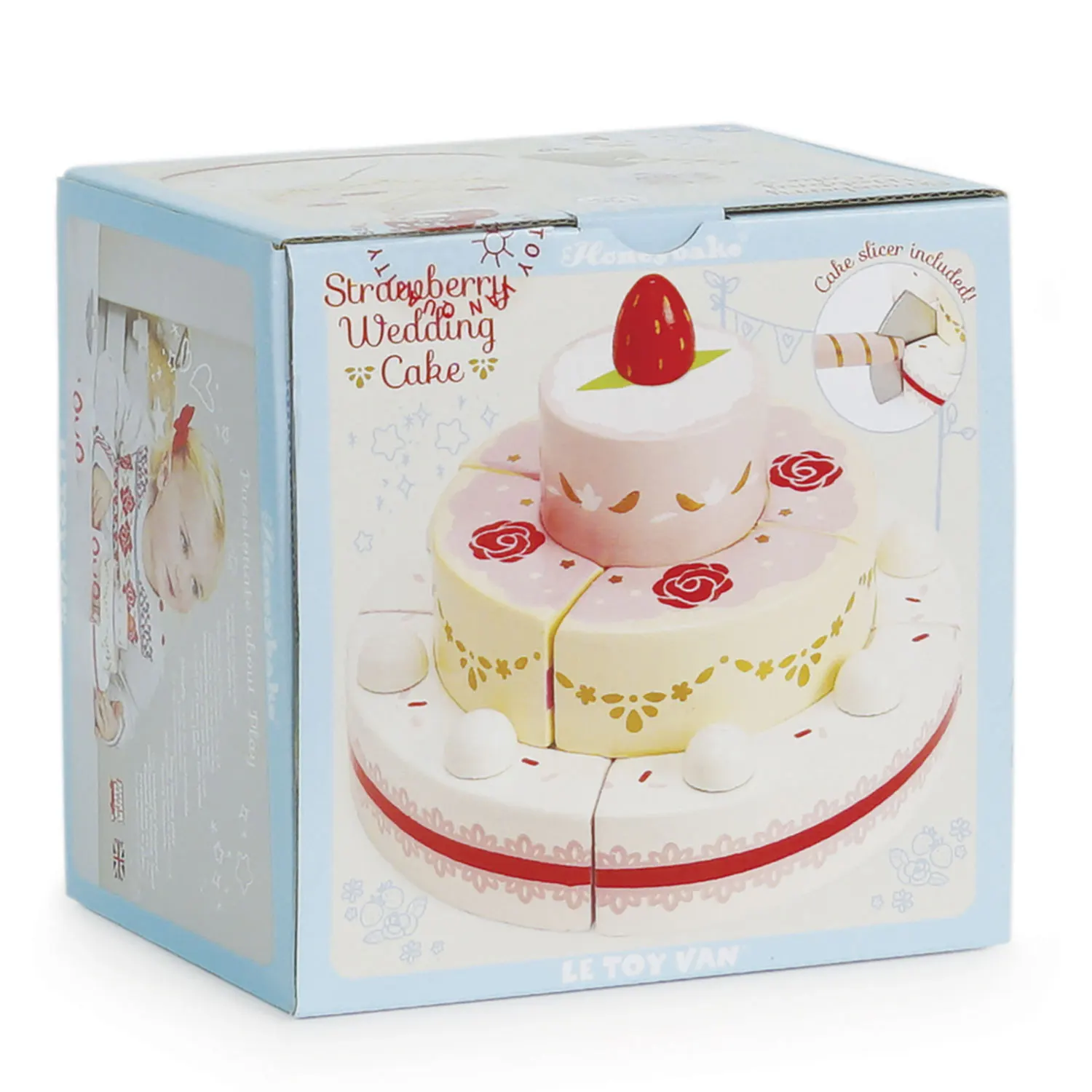 Hochzeitstorte mit Erdbeeren / Sliceable Wedding Cake-Le Toy Van (LTV)