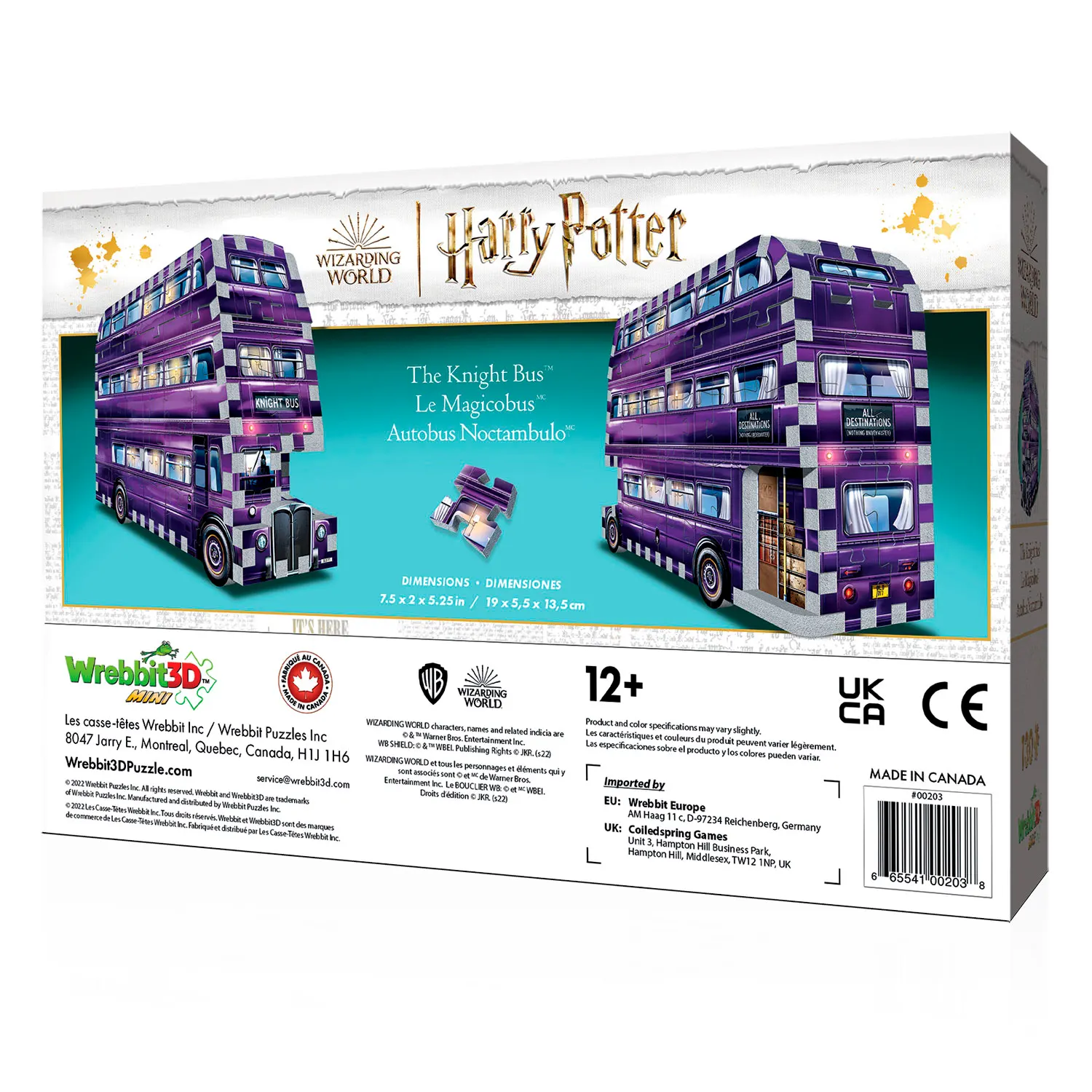 Der fahrende Ritter MINI Harry Potter/Knight Bus MINI Harry Potter 130 pcs.-Wrebbit-3D Puzzles