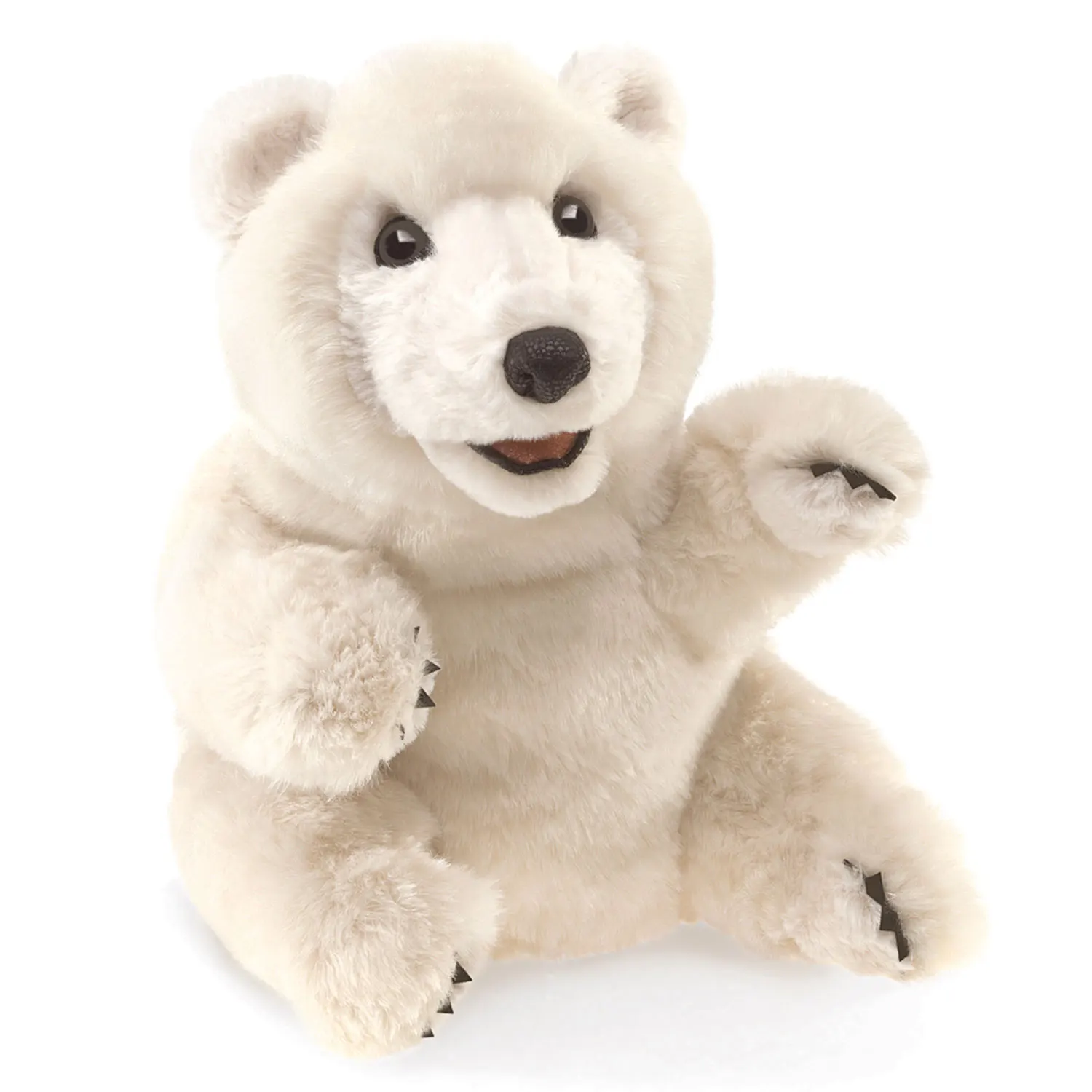 Eisbär sitzend / Sitting Polar Bear-Folkmanis® Puppets