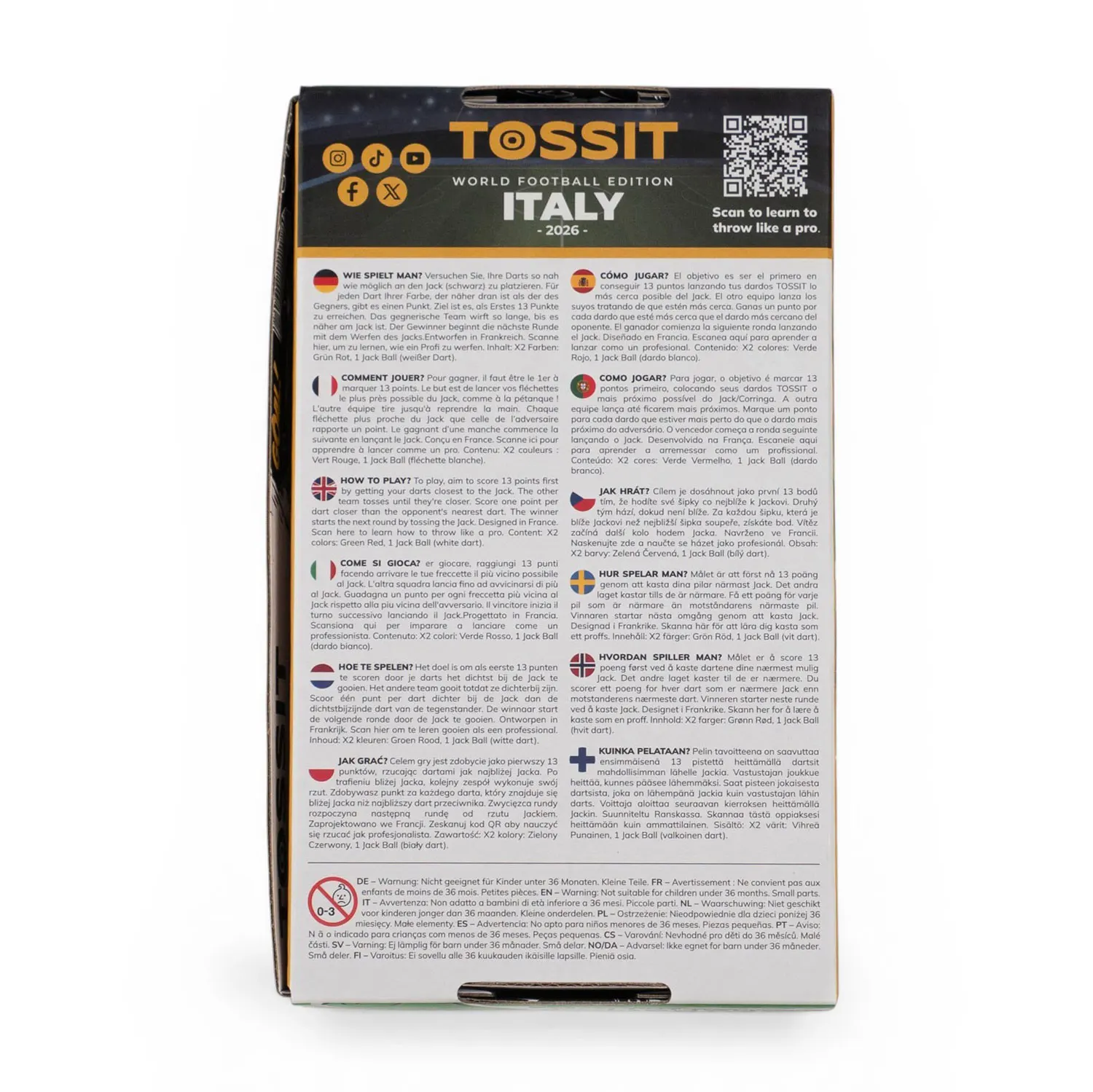 ITALY - TOSSIT Starter Pack - World Football Edition-TOSSIT®