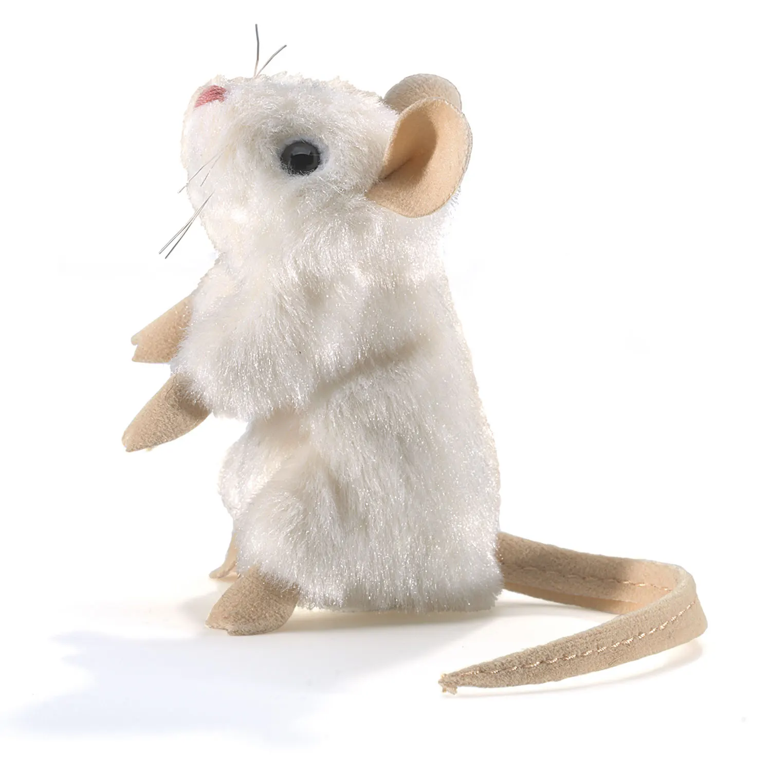 Mini white Mouse / Mini Maus, weiß-Folkmanis® Puppets