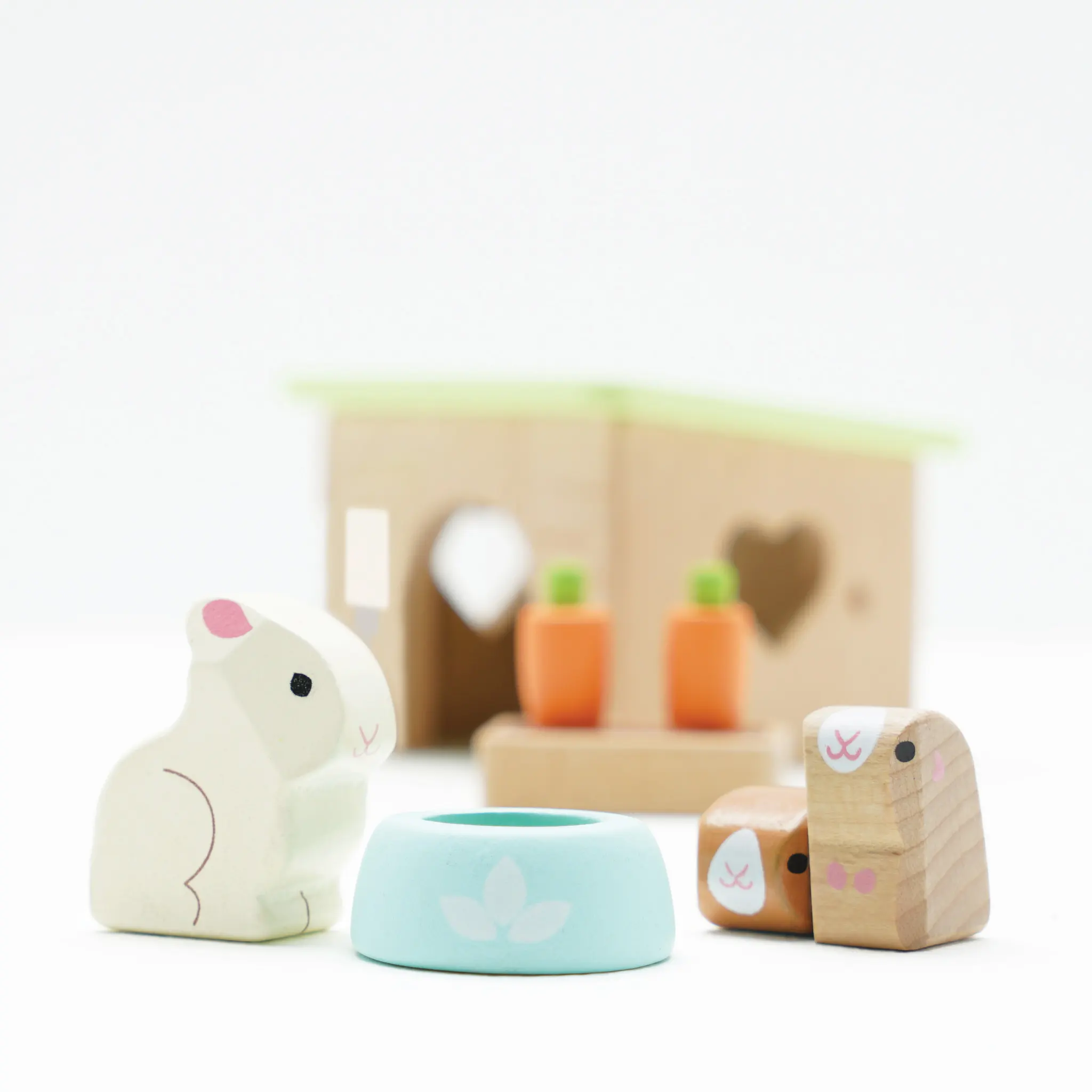 Hase & Meerschweinchen / Bunny & Guinea Pet Animal Set (New Look)-Le Toy Van (LTV)