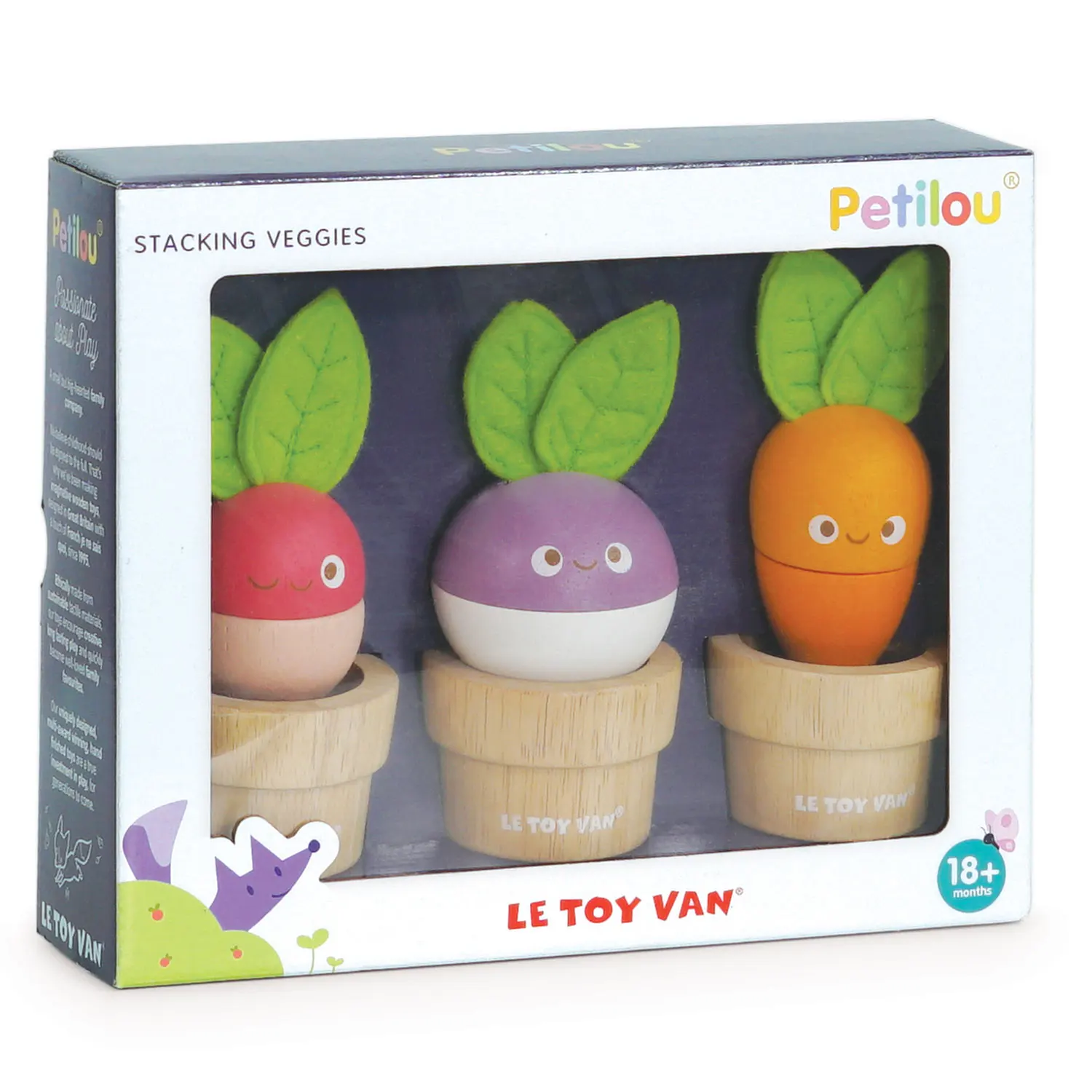 Stacking Veggies / Stacking Wooden Veggies-Le Toy Van (LTV)