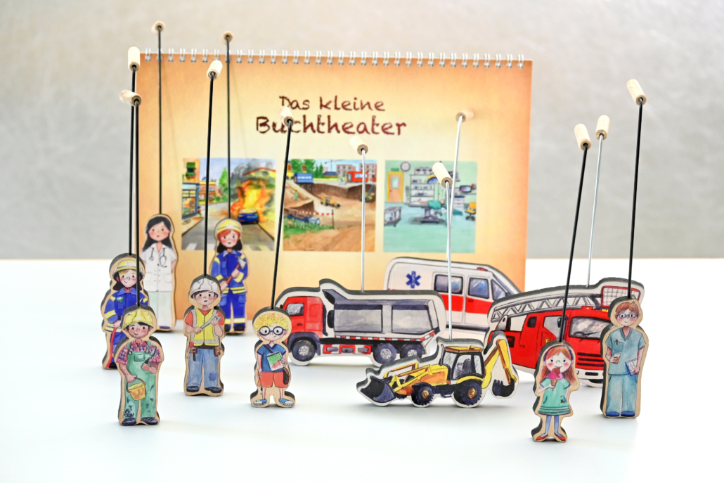 Ergängzungsset Arbeitswelt 253 - 9 Bühnenbilder zu 3 Themen, 4 Fahrzeuge und4 Fi-WeyKick