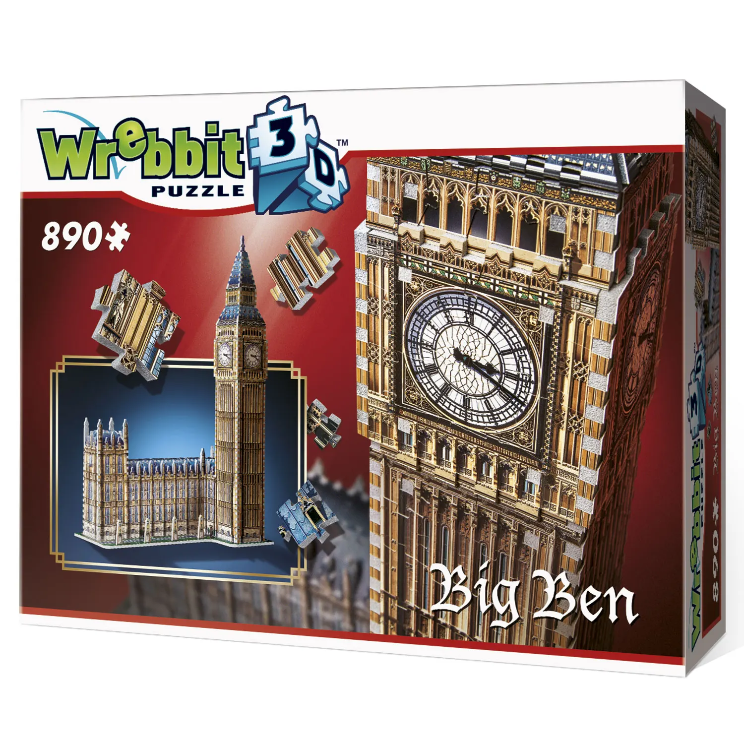 Big Ben & House of Parliament - Queen Elisabeth Tower / 3D-Puzzle-Wrebbit-3D Puzzles