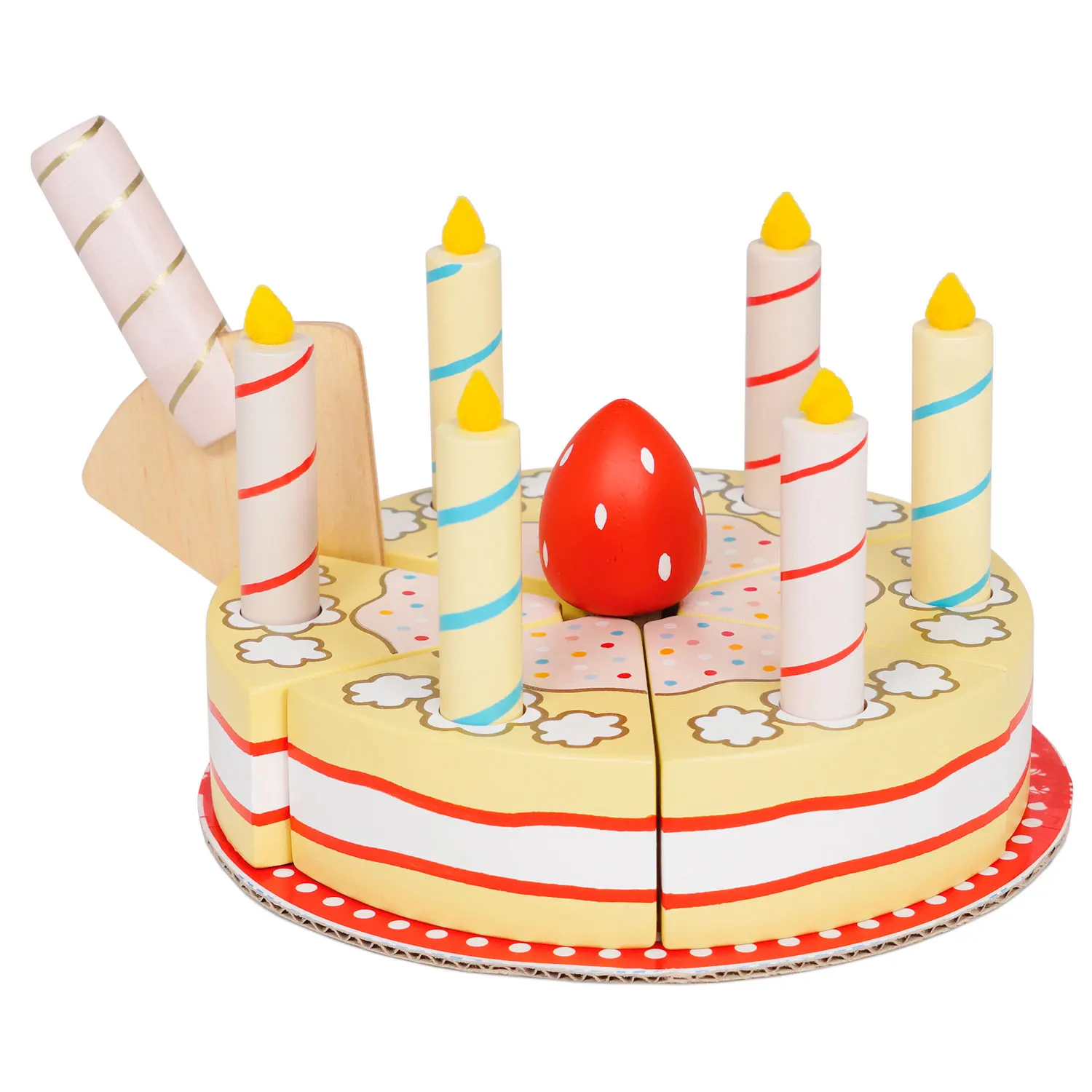 Vanilla Geburtstagkuchen / Sliceable Birthday Cake & Candles-Le Toy Van (LTV)