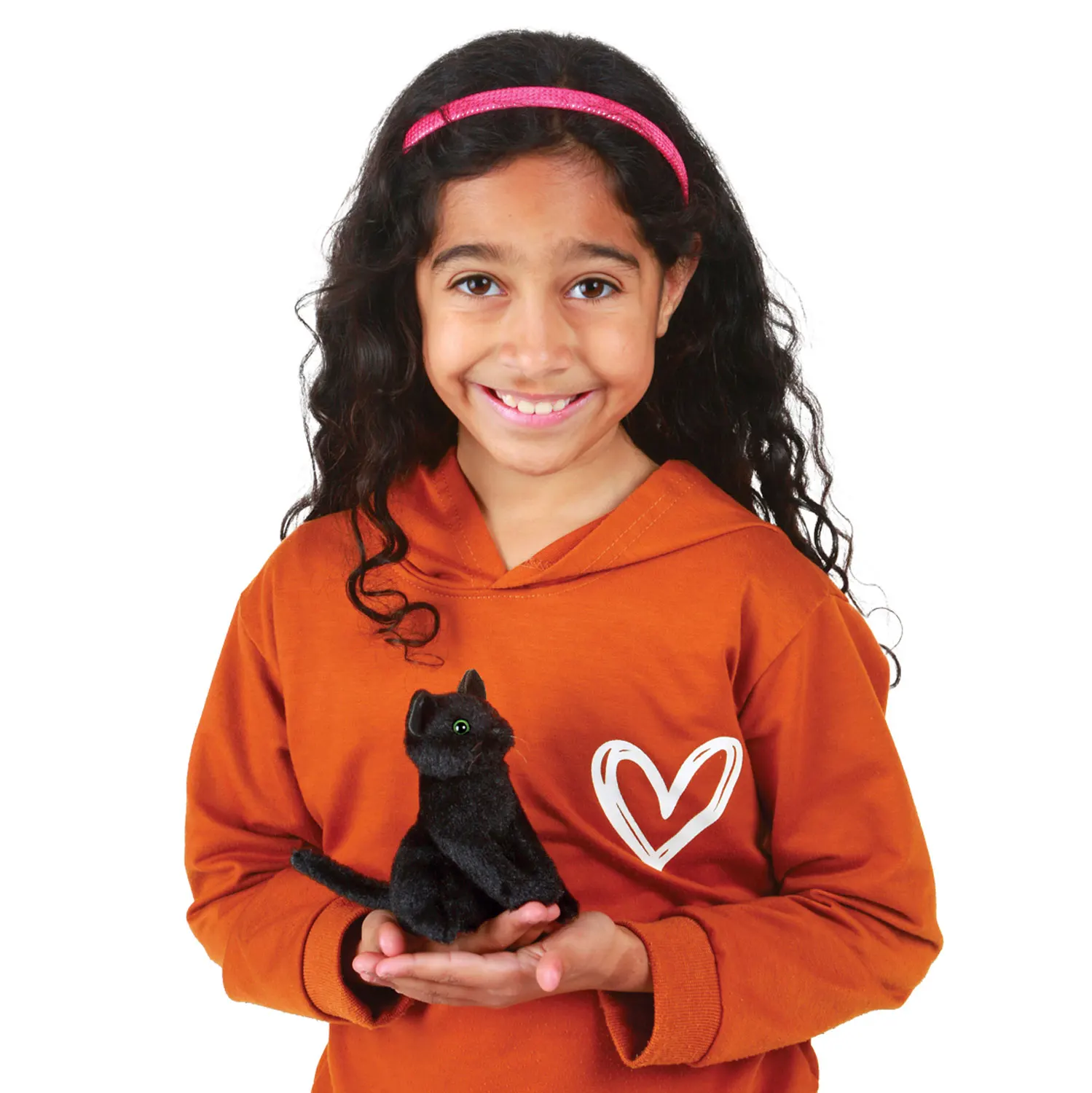 Mini Schwarze Katze / Mini Black Cat-Folkmanis® Puppets