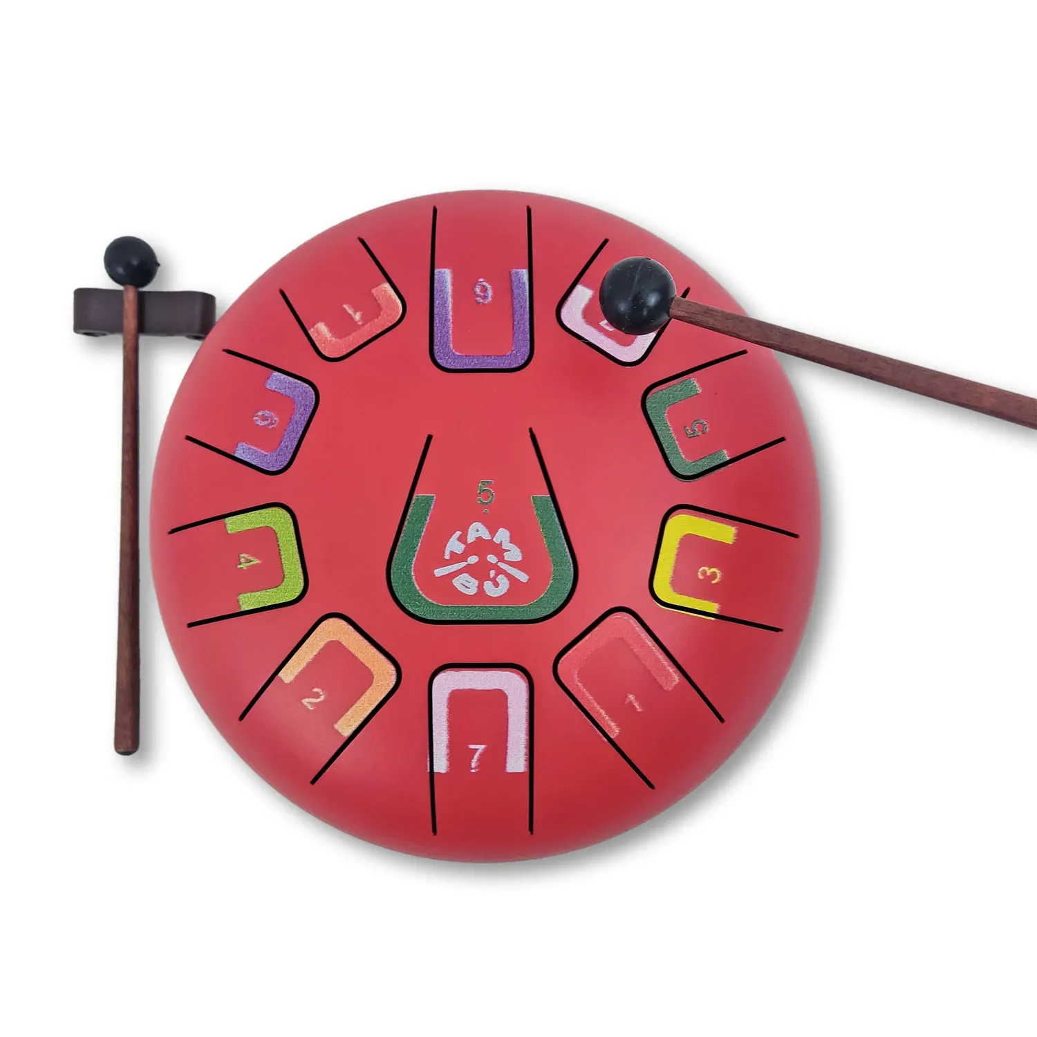 Tambu Steel Drum - Scarlet Sunset (Matt Red)-JuegaConmigo