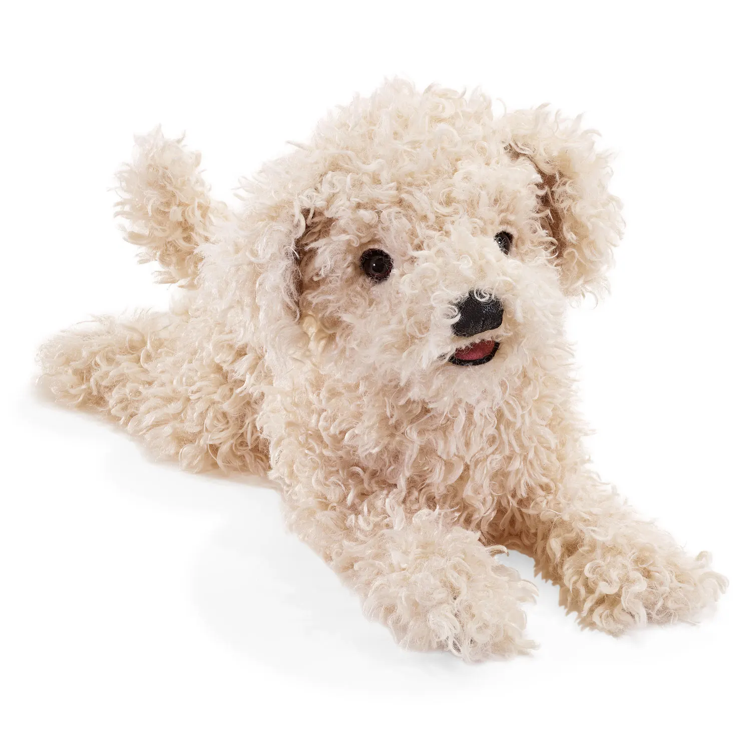 White Poodle Puppy / Pudelwelpe, weiß-Folkmanis® Handpuppen