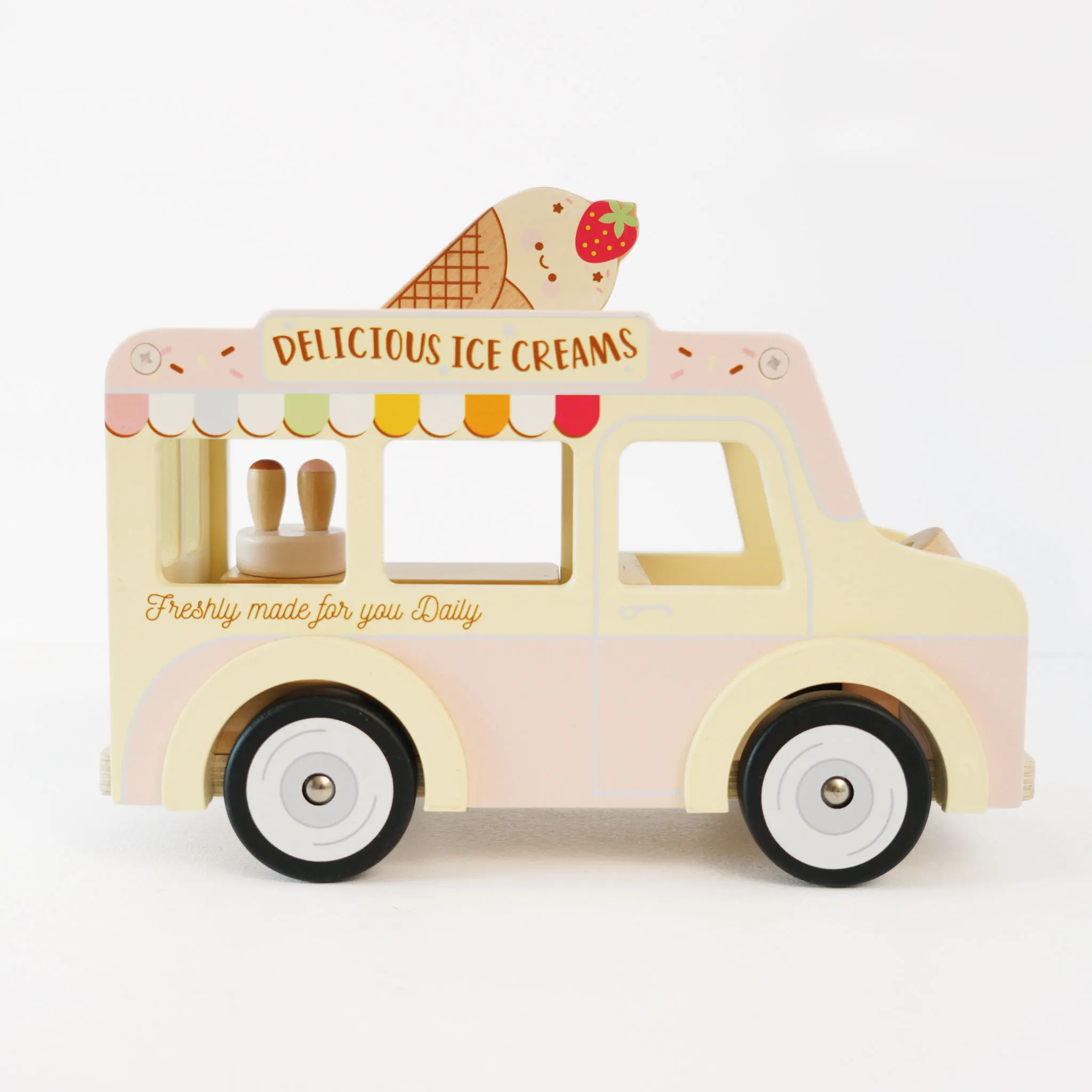 Eiscremewagen / Wooden Ice Cream Van (New Look)-Le Toy Van (LTV)