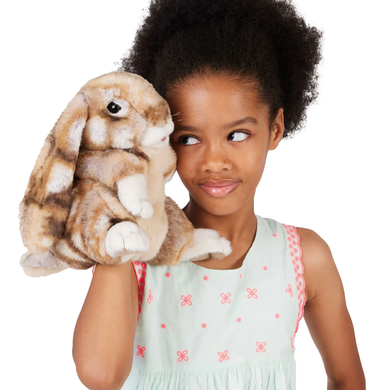 Silky Bunny Rabbit / Seidenweicher Hängeohrhase-Folkmanis® Puppets