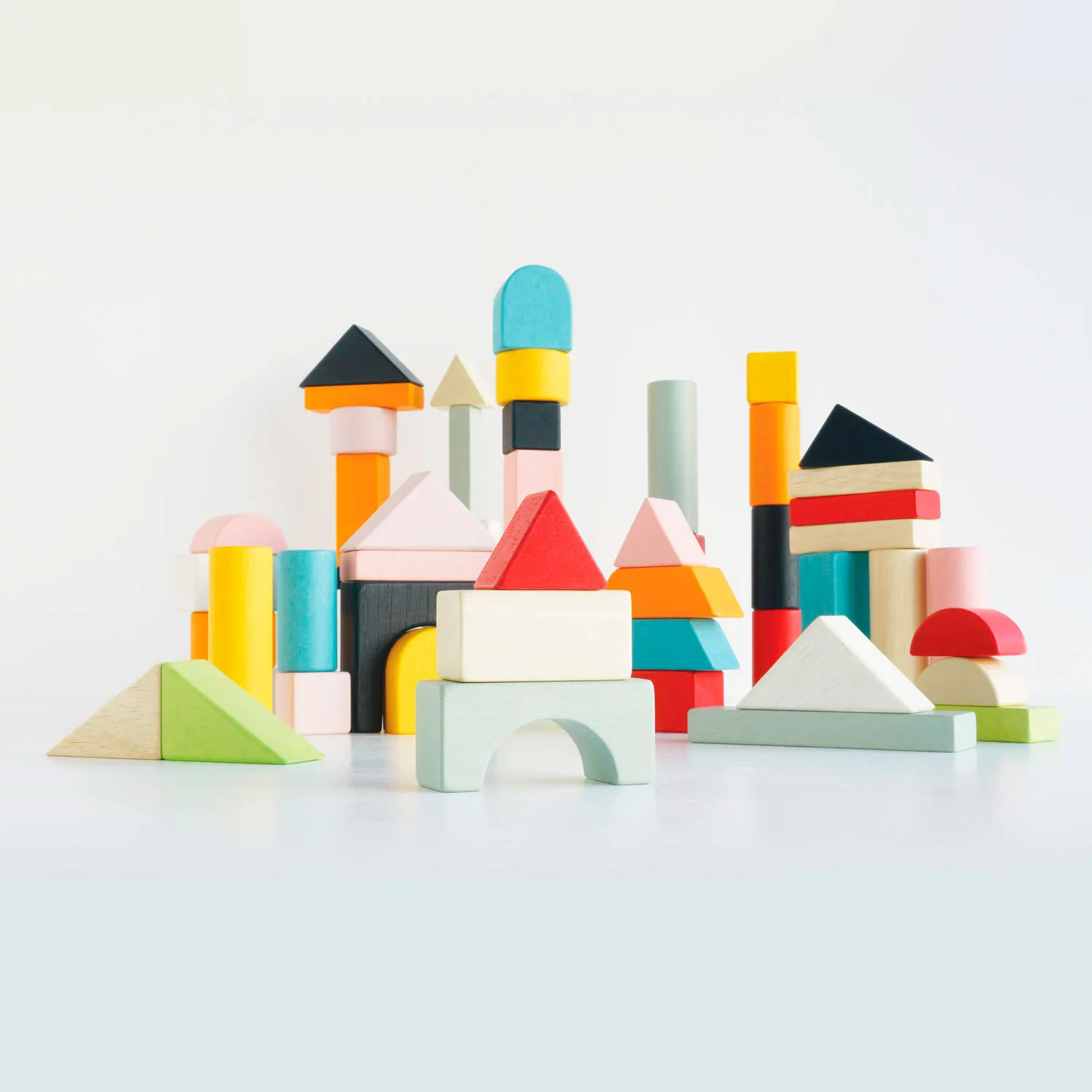 Bausteine & Tasche / Colourful Building Blocks & Bag - 60 piece-Le Toy Van (LTV)