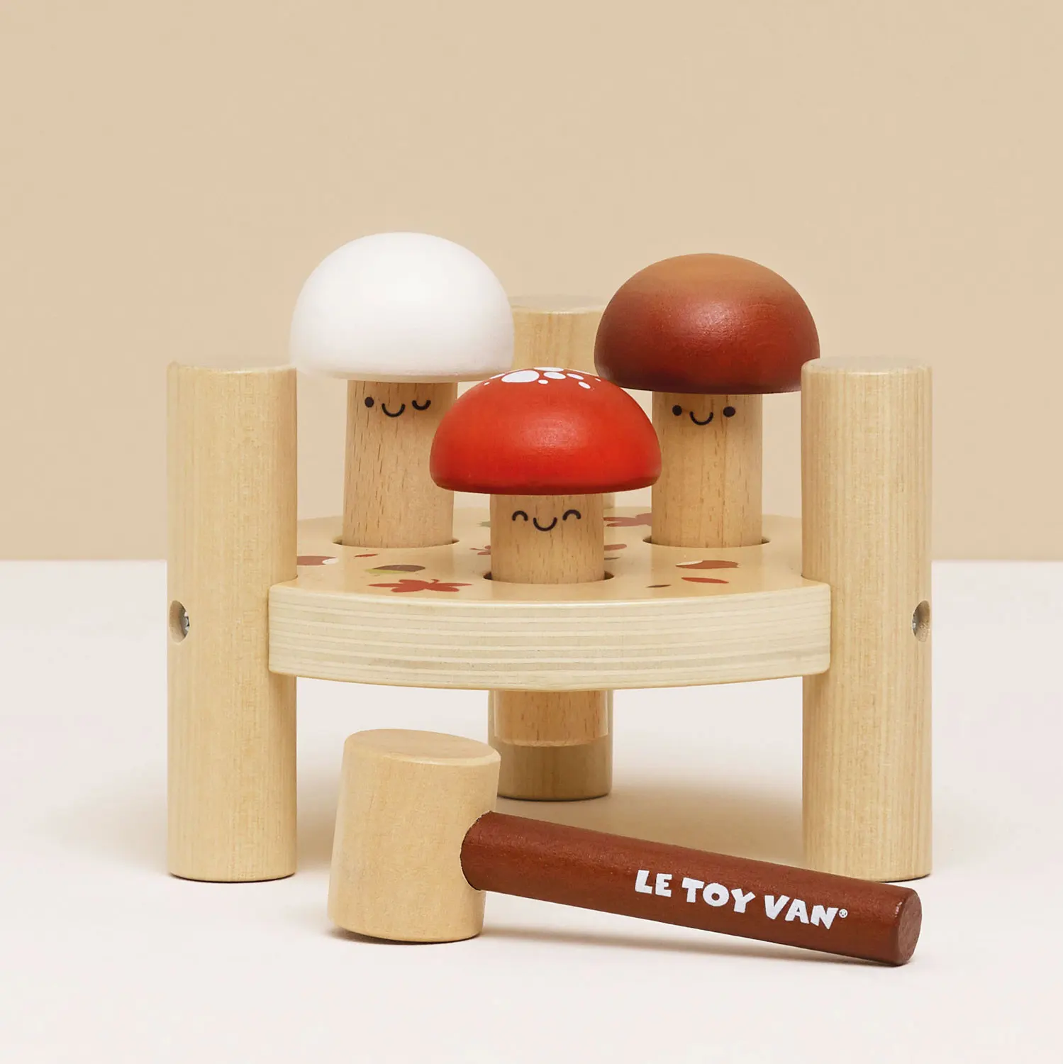 Hammerspiel Pilz / Woodland Mushroom Hammer Game (New Look)-Le Toy Van (LTV)