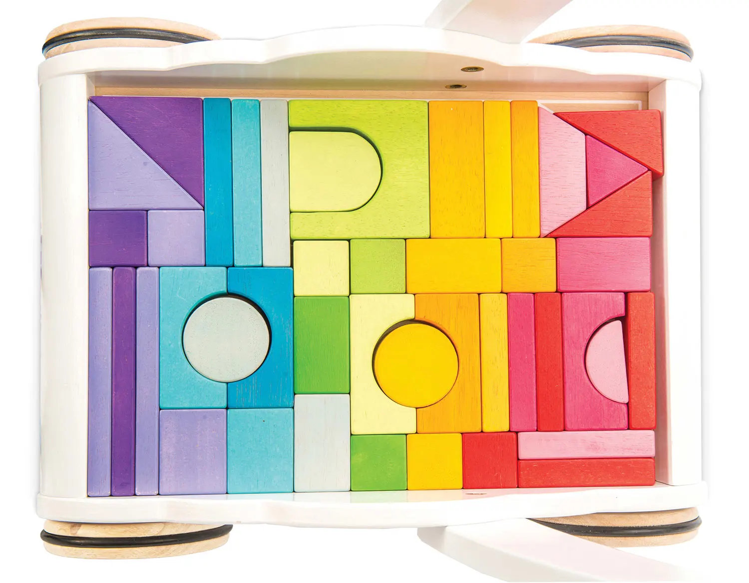Regenbogen-Lauflernwagen / Rainbow Baby Walker & Puzzle-Le Toy Van (LTV)