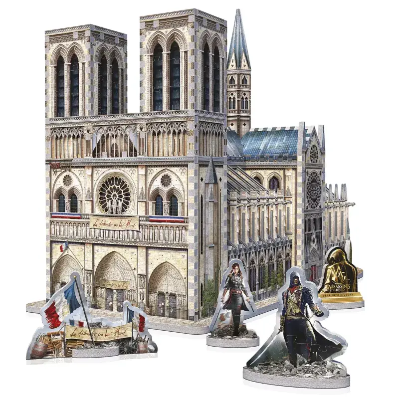 ASSASSINS CREED UNITY Notre-Dame (860 Teile)-Wrebbit-3D Puzzles