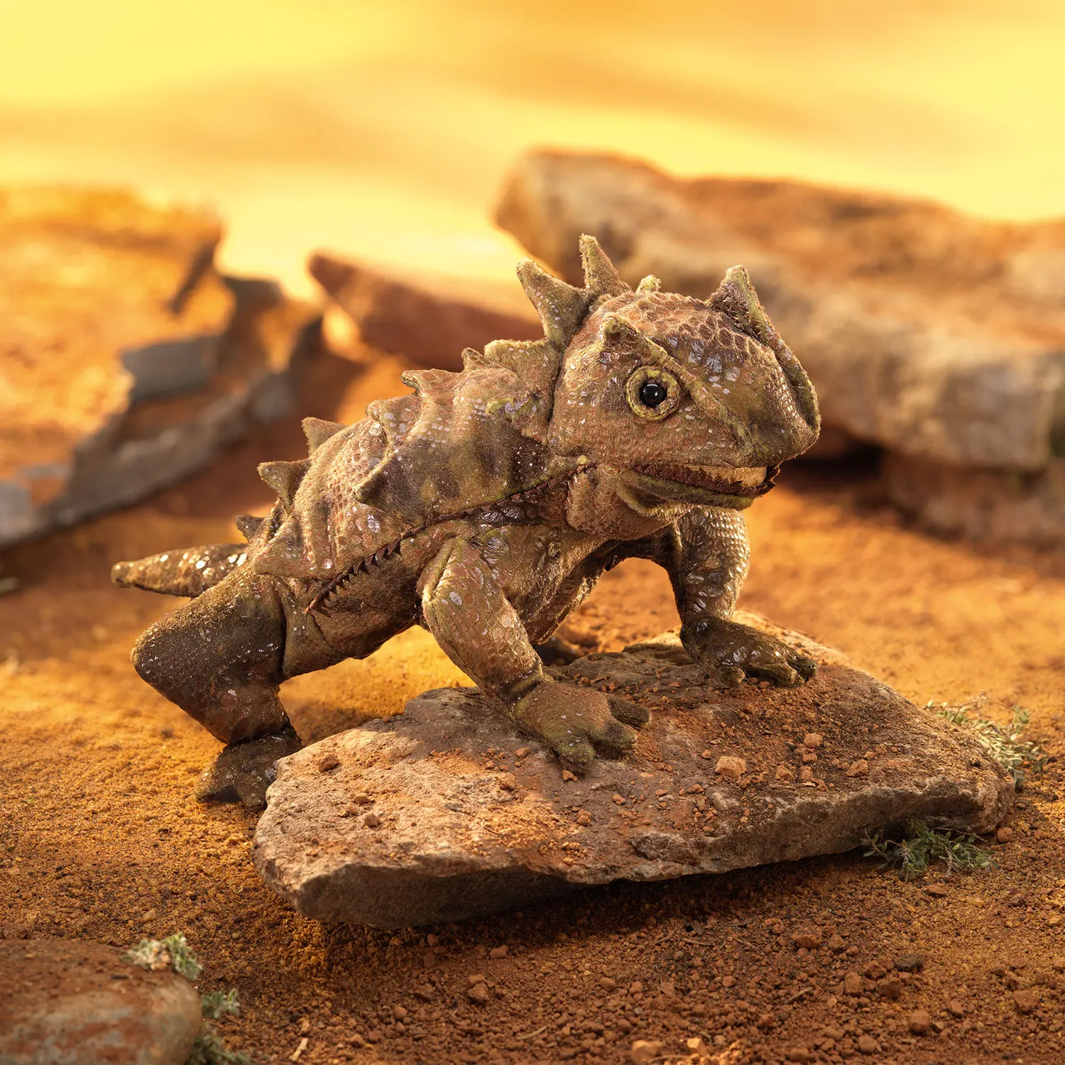 Horned Lizard / Krötenechse-Folkmanis® Puppets