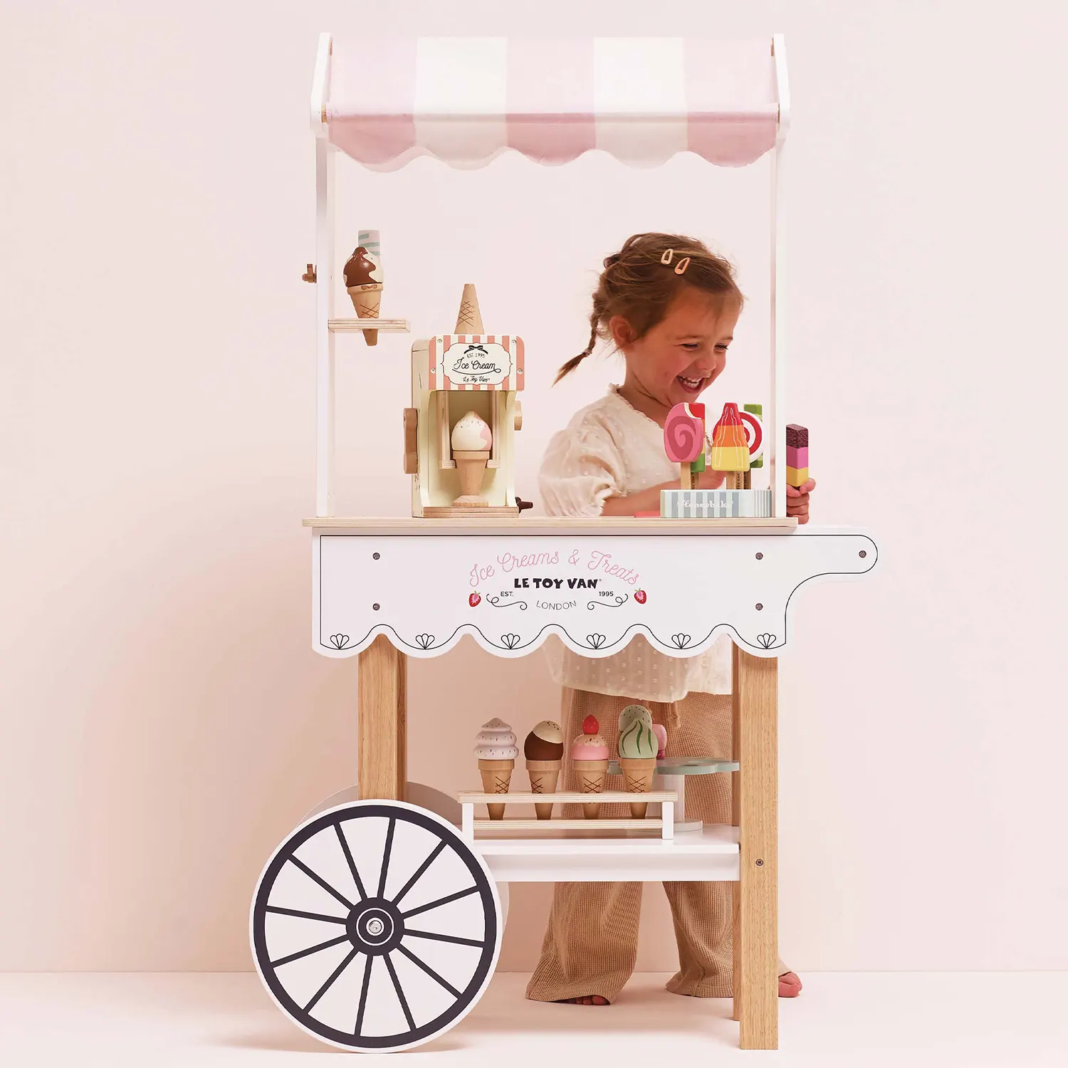 Ice Cream Trolley Market Stall (New Look)-Le Toy Van (LTV)