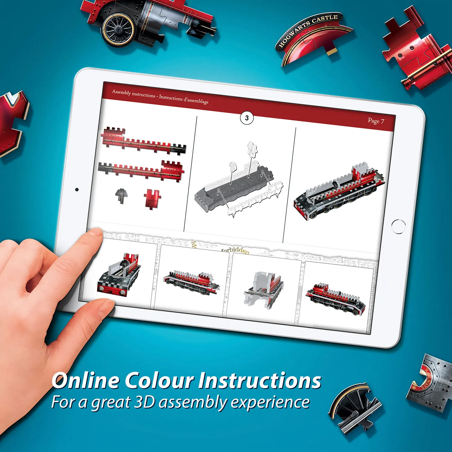 Hogwarts Express Mini Harry Potter/Hogwarts Express Train 155 pcs. 3D-Puzzle-Wrebbit-3D Puzzles